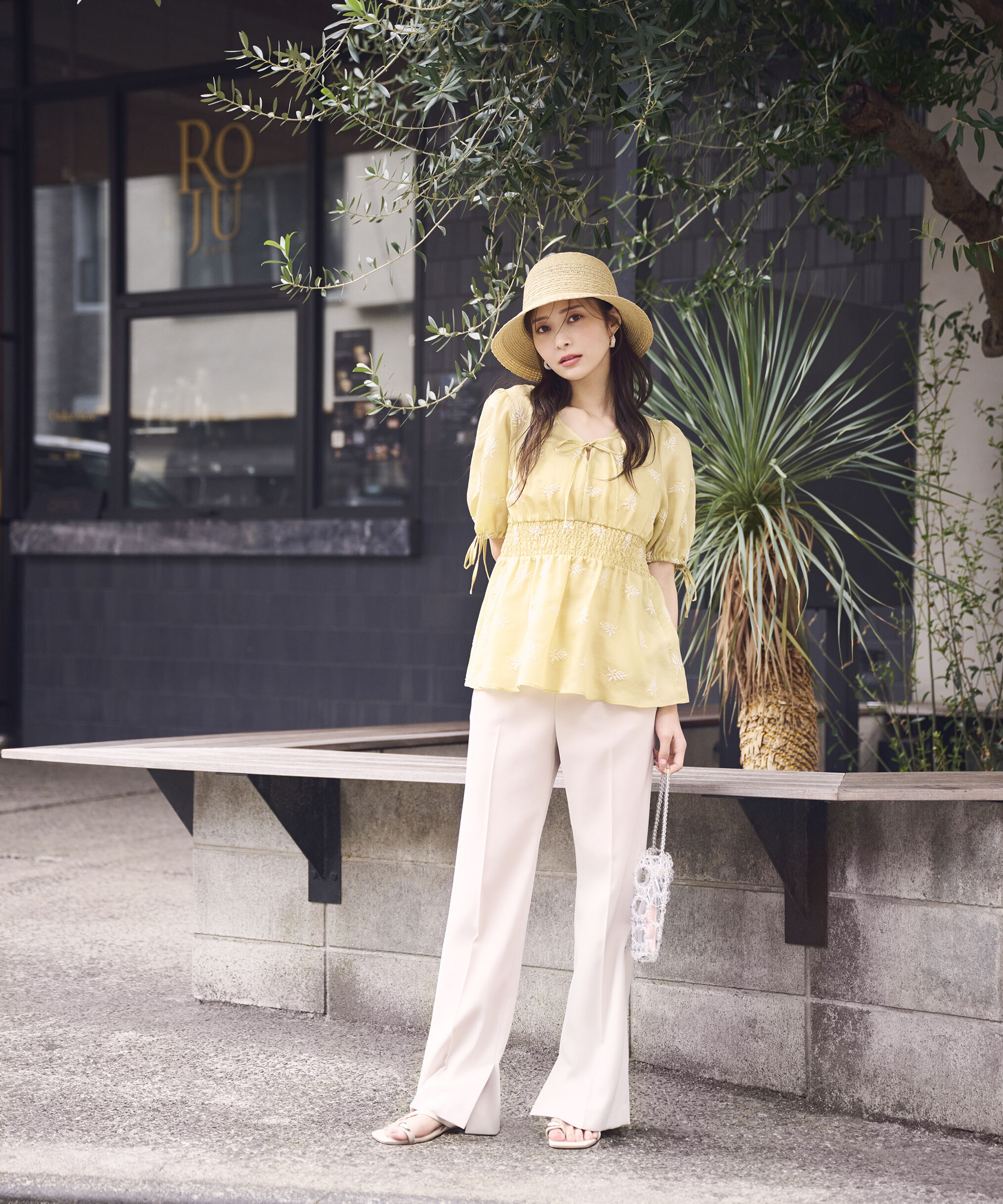 PROPORTION BODY DRESSING「花柄刺繍ブラウス」|シャツ・ブラウス|