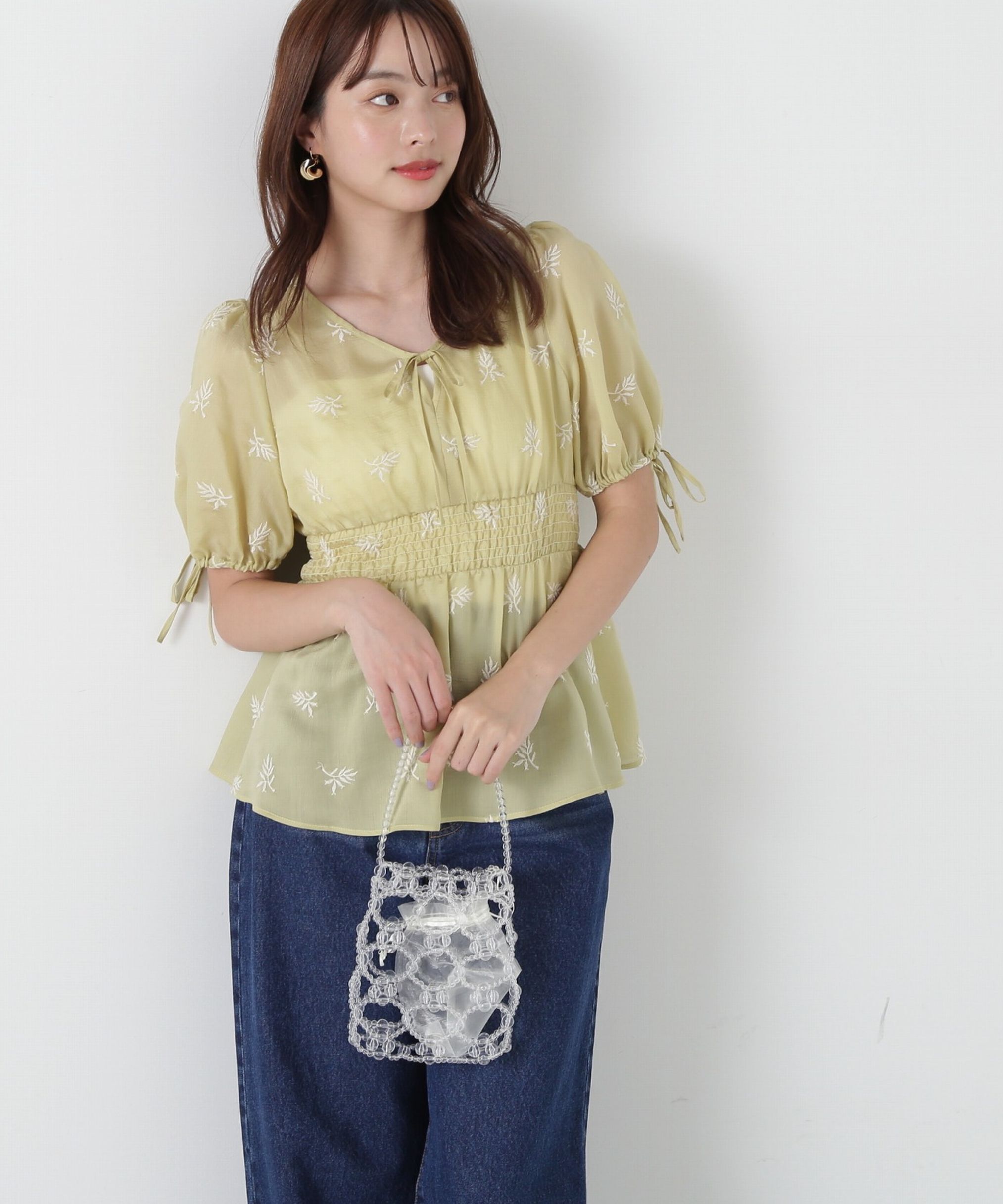 PROPORTION BODY DRESSING「花柄刺繍ブラウス」|シャツ・ブラウス|