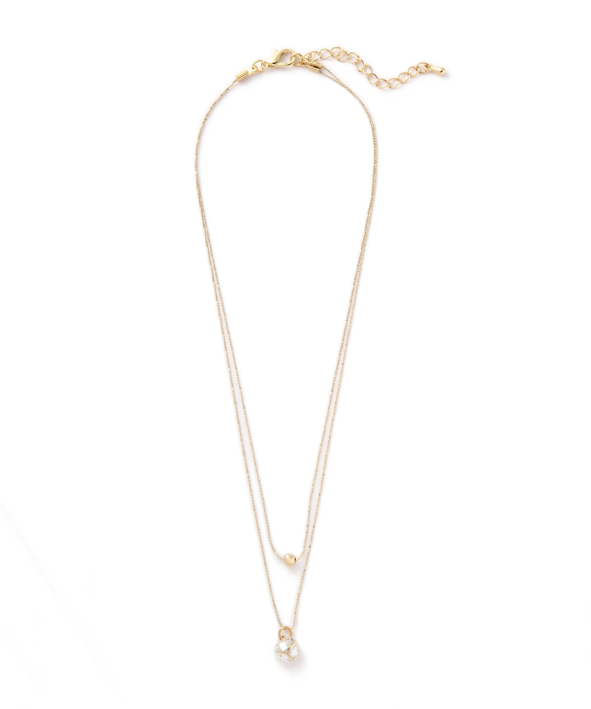 PROPORTION BODY DRESSING「2連パーツネックレス」|その他|ゴールド