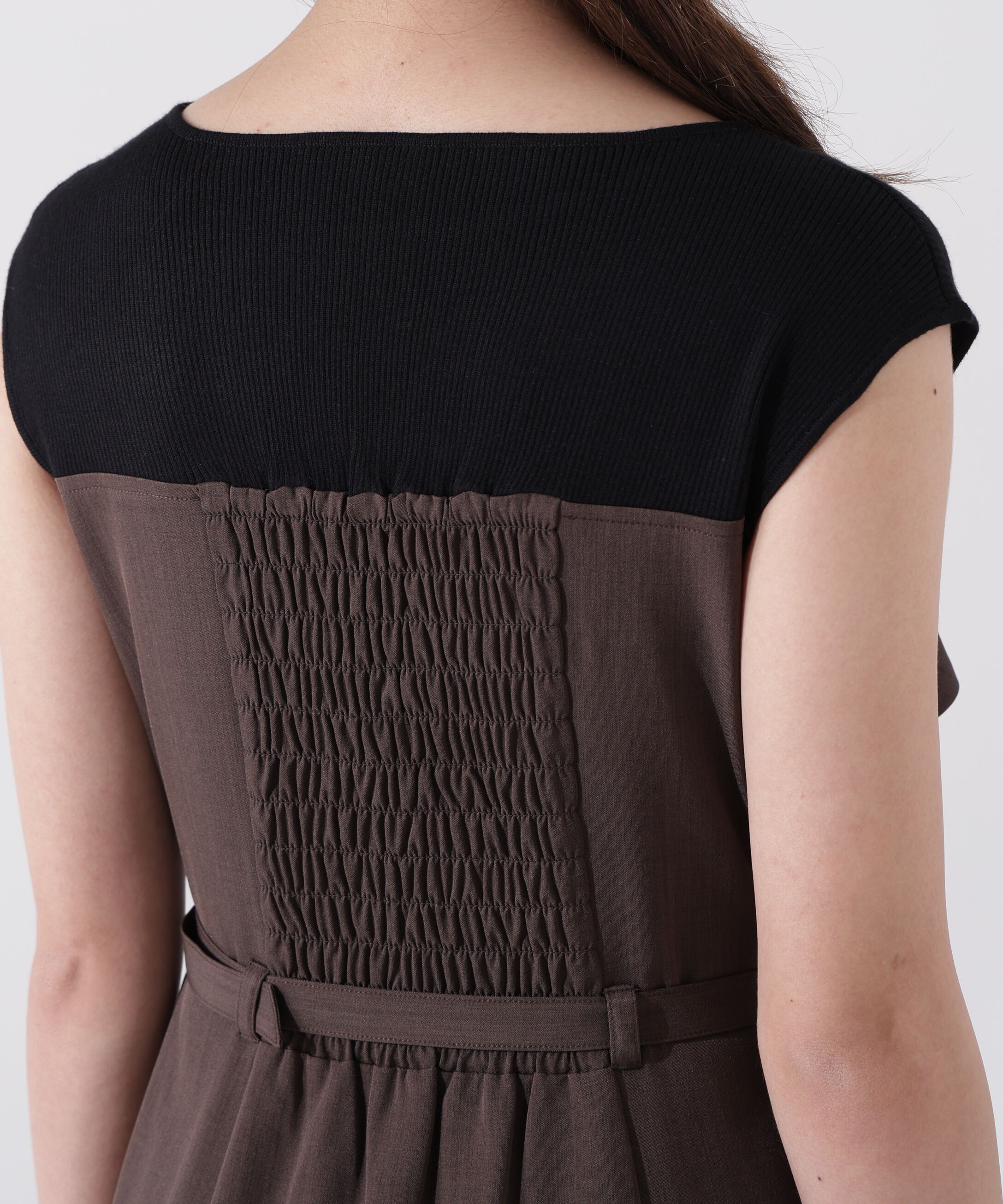 PROPORTION BODY DRESSING「ニットドッキングレイヤード風ワンピース」|ワンピース|