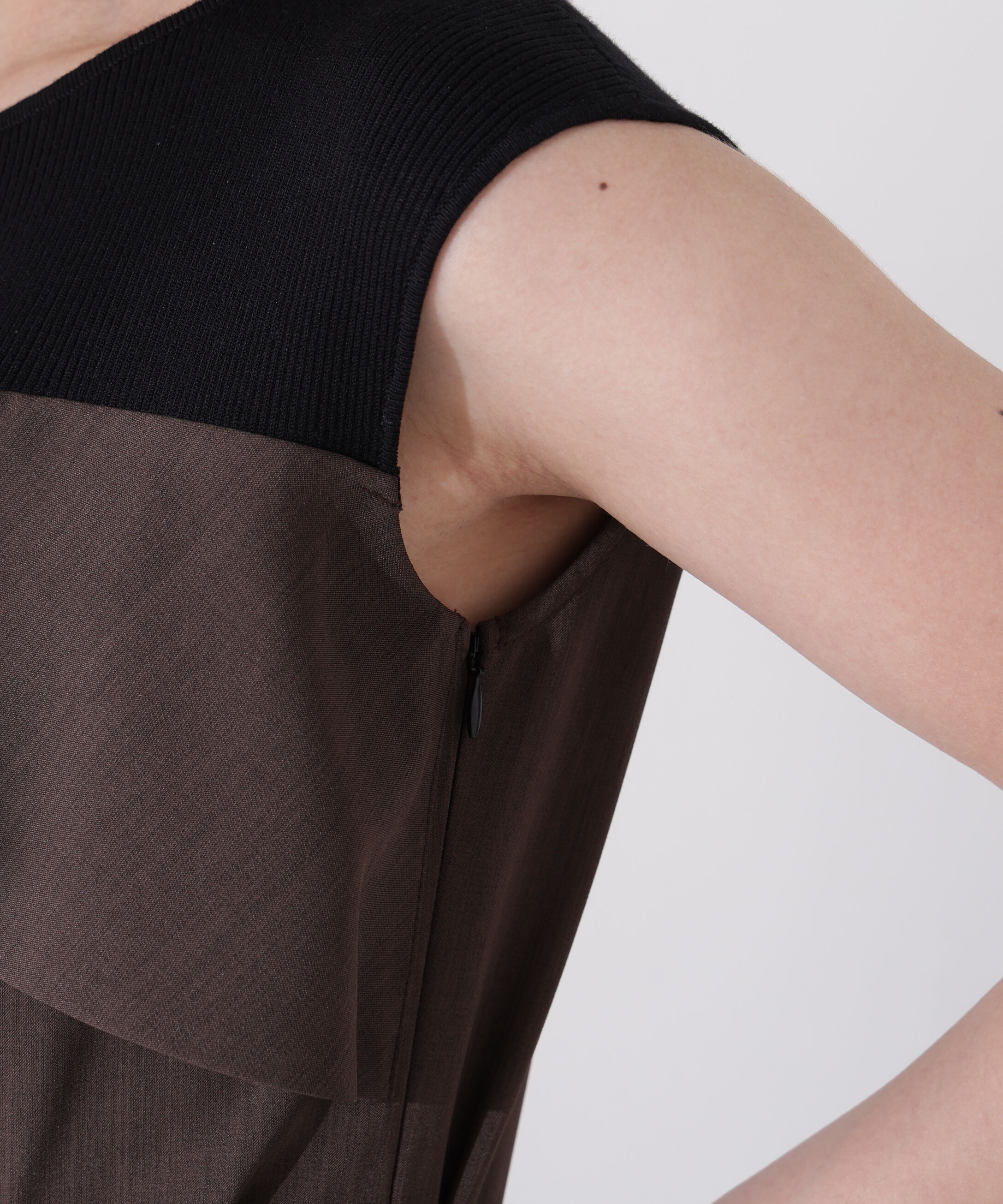 PROPORTION BODY DRESSING「ニットドッキングレイヤード風ワンピース」|ワンピース|