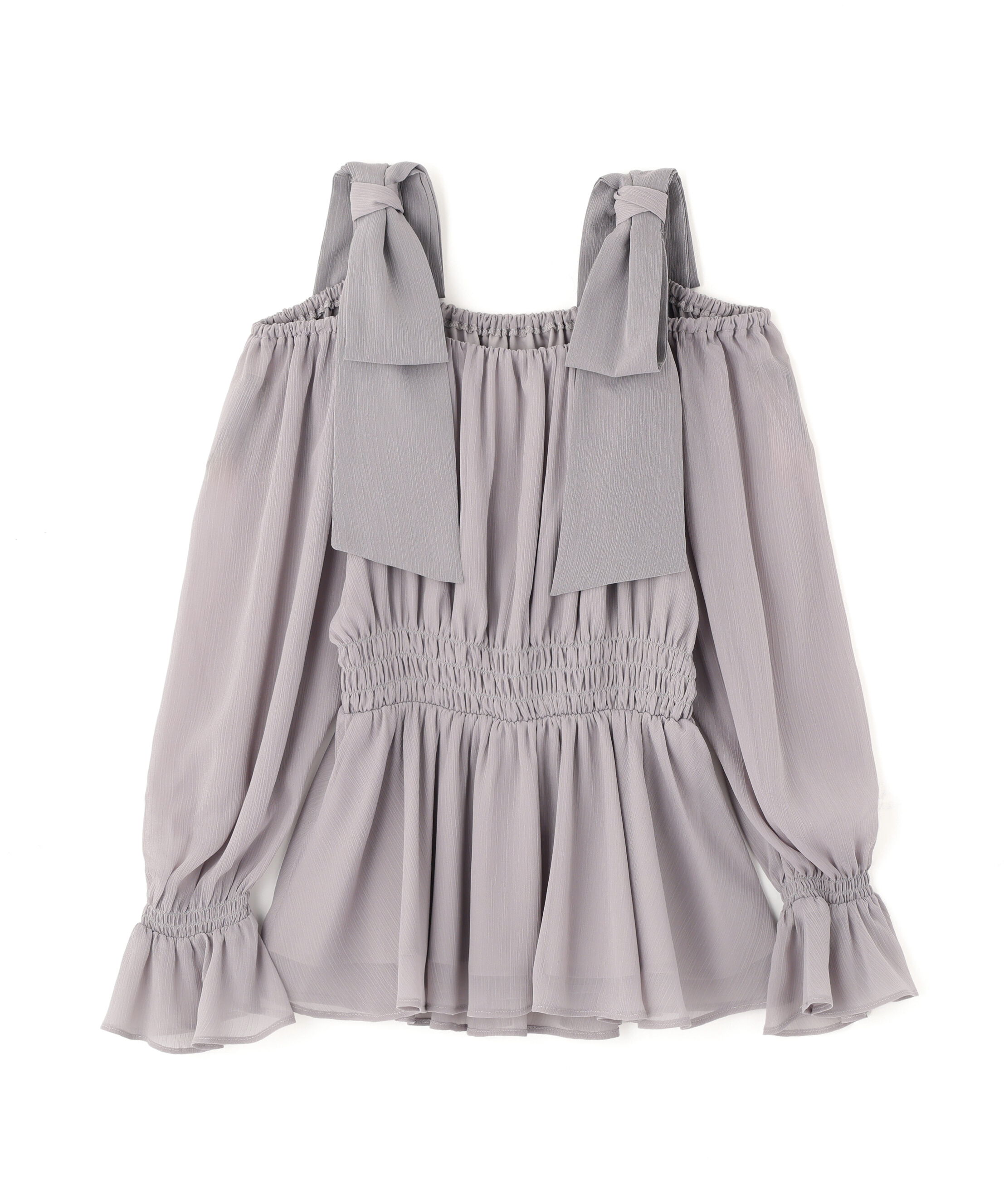 PROPORTION BODY DRESSING「ショルダーリボンシャーリングブラウス」|シャツ・ブラウス|