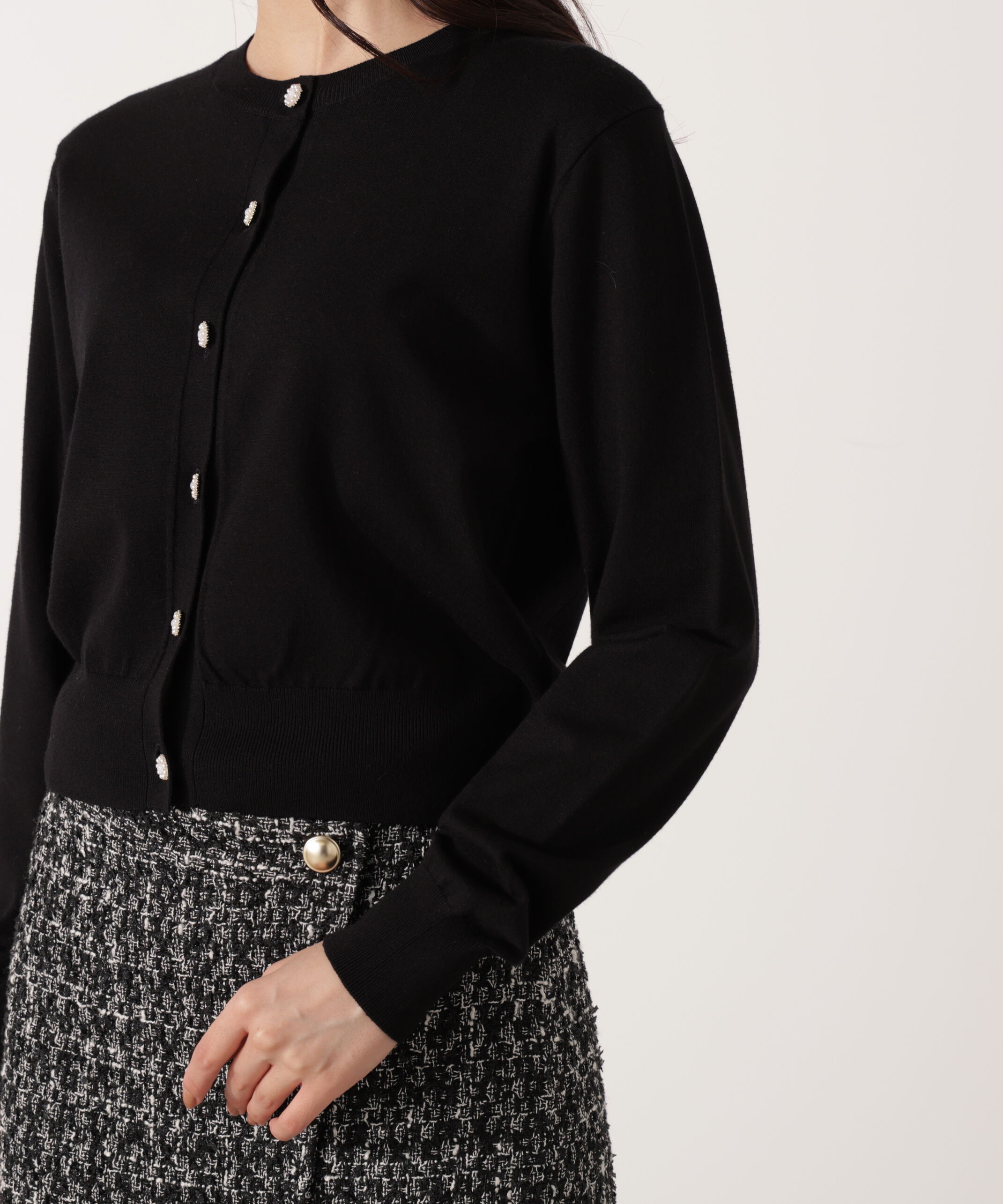 PROPORTION BODY DRESSING「＜ウォッシャブル＞キラ釦カーディガン」|カーディガン|