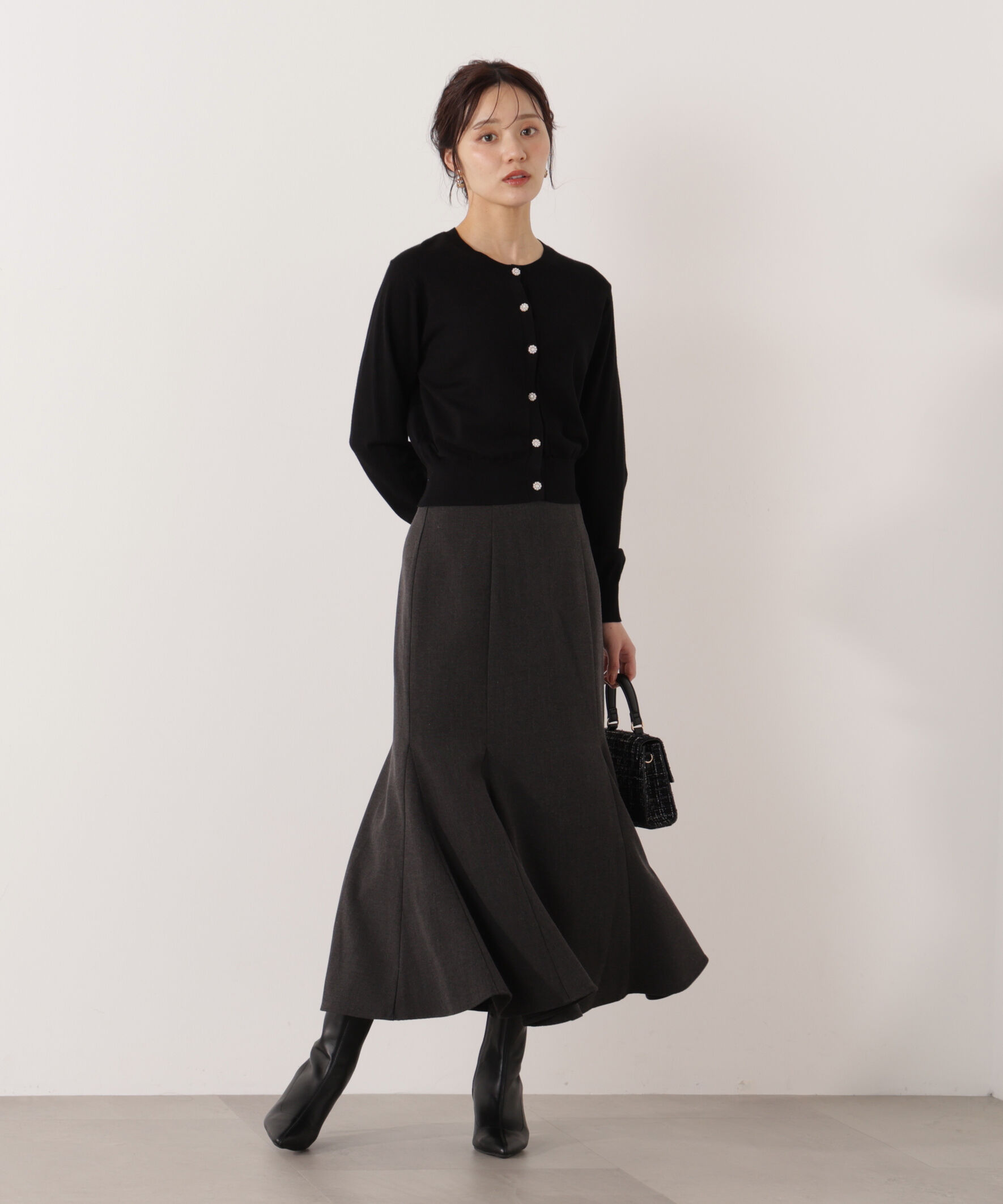 PROPORTION BODY DRESSING「＜ウォッシャブル＞キラ釦カーディガン」|カーディガン|