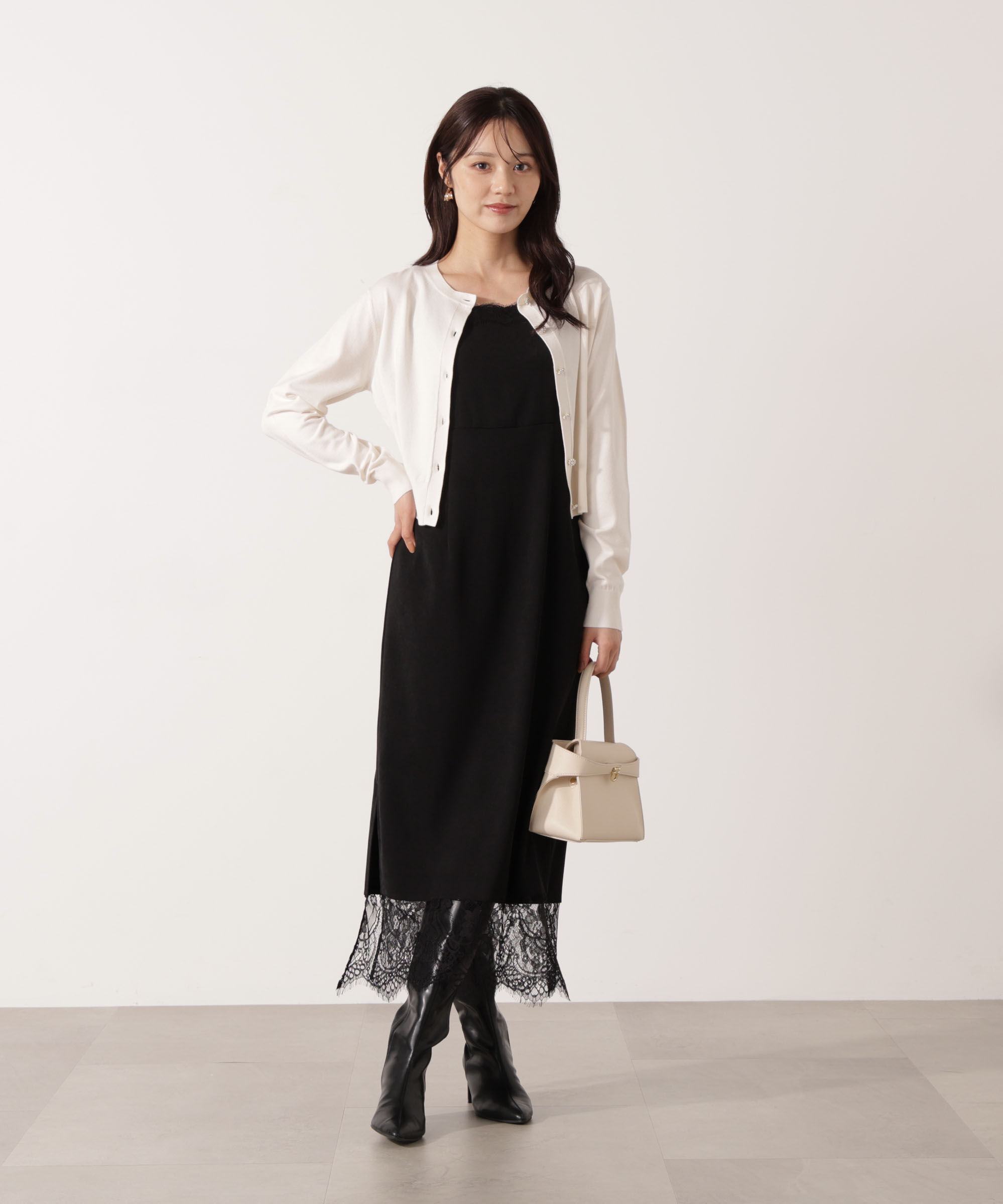 PROPORTION BODY DRESSING「＜ウォッシャブル＞キラ釦カーディガン」|カーディガン|