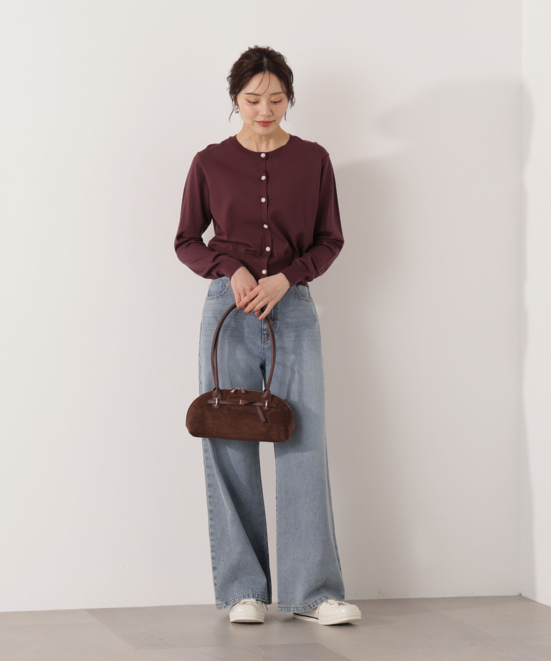 PROPORTION BODY DRESSING「＜ウォッシャブル＞キラ釦カーディガン」|カーディガン|