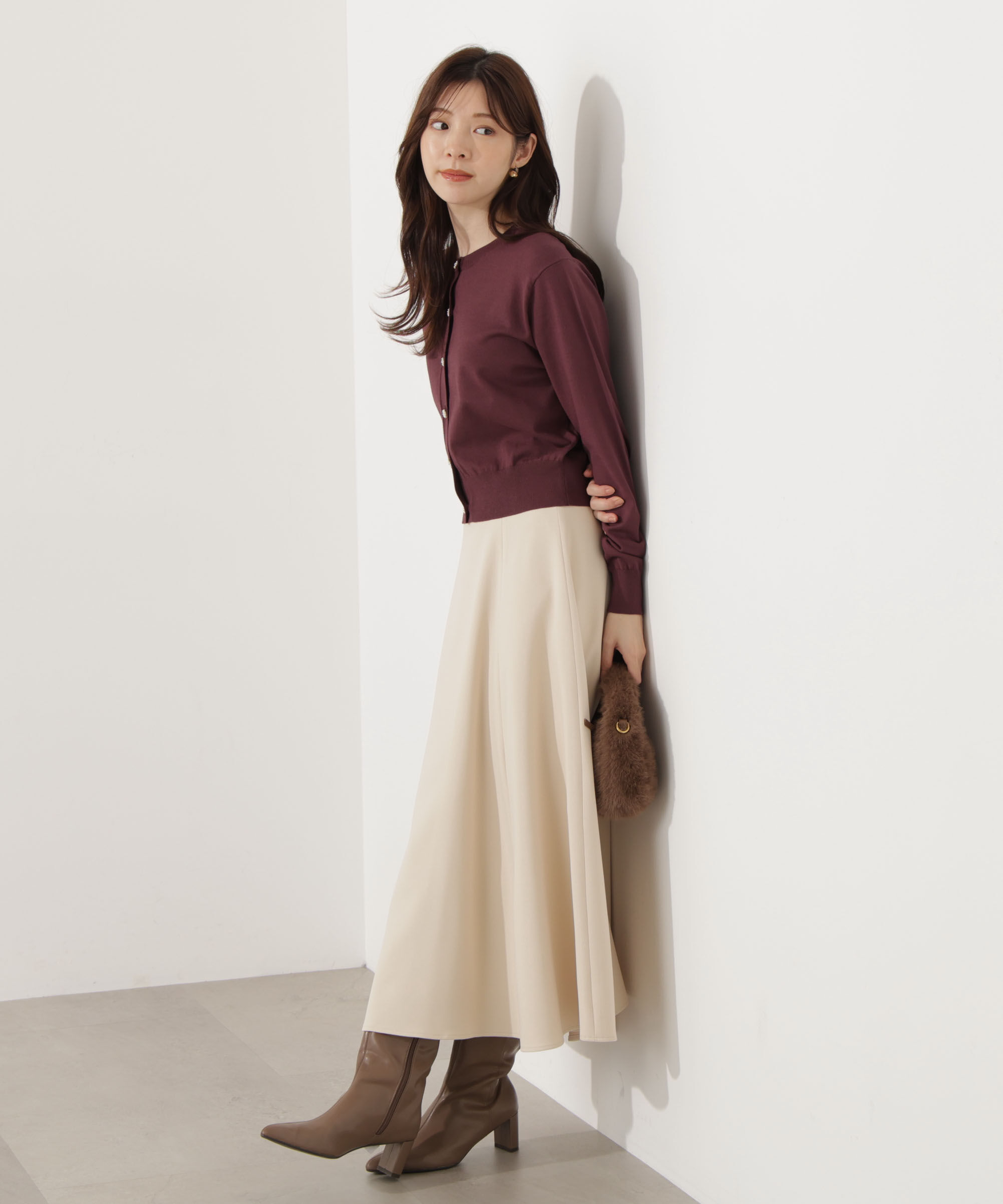 PROPORTION BODY DRESSING「＜ウォッシャブル＞キラ釦カーディガン」|カーディガン|