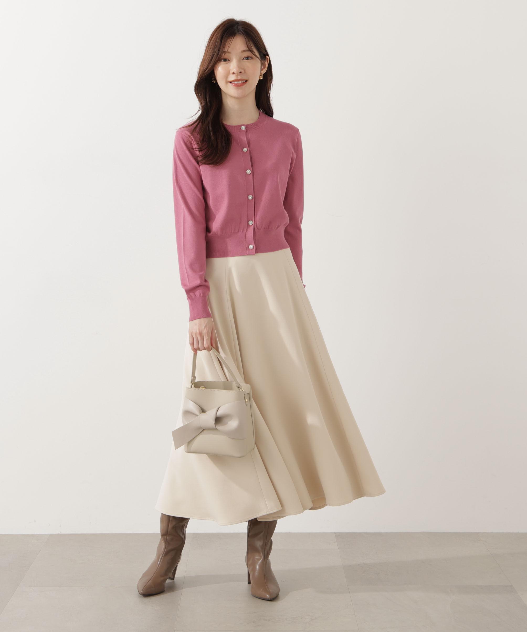 PROPORTION BODY DRESSING「＜ウォッシャブル＞キラ釦カーディガン」|カーディガン|