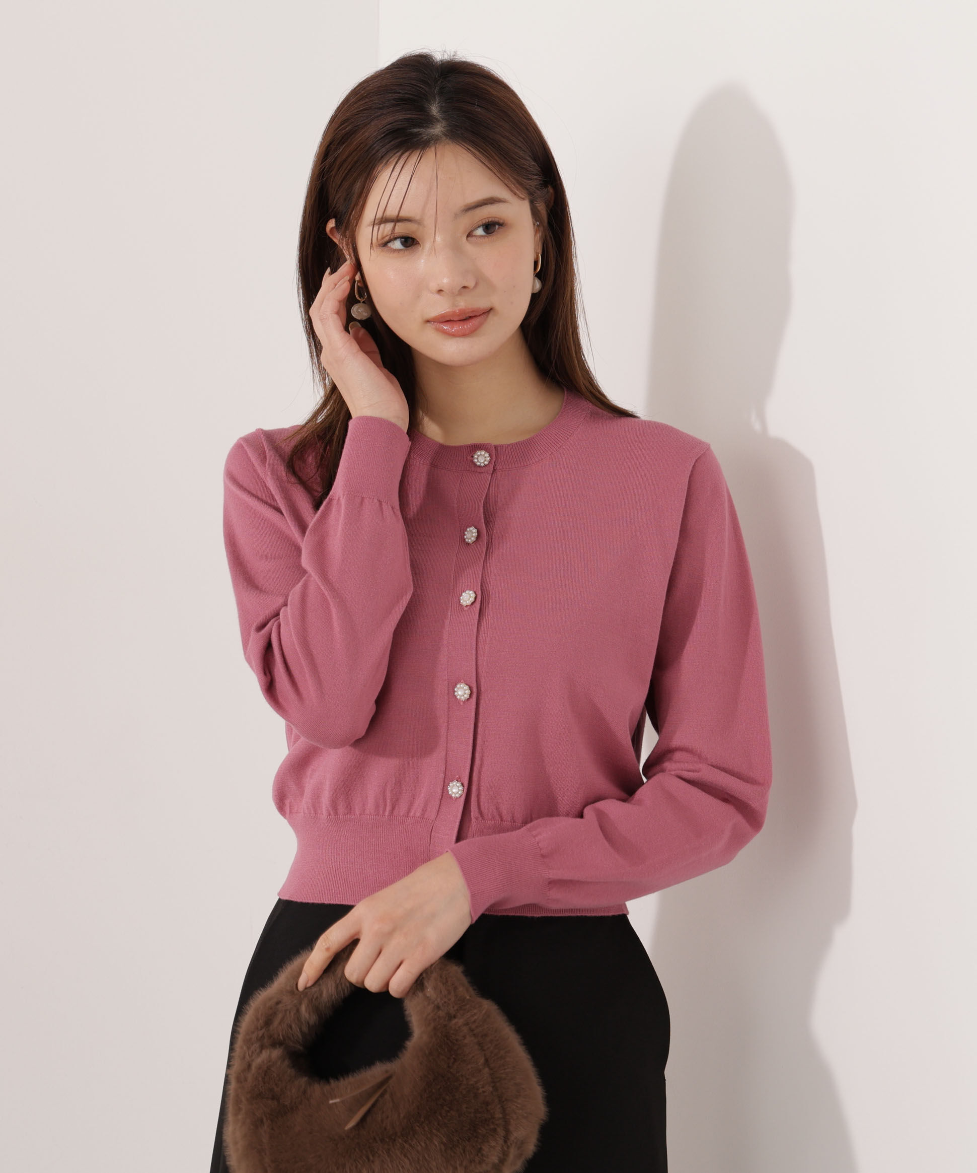 PROPORTION BODY DRESSING「＜ウォッシャブル＞キラ釦カーディガン」|カーディガン|