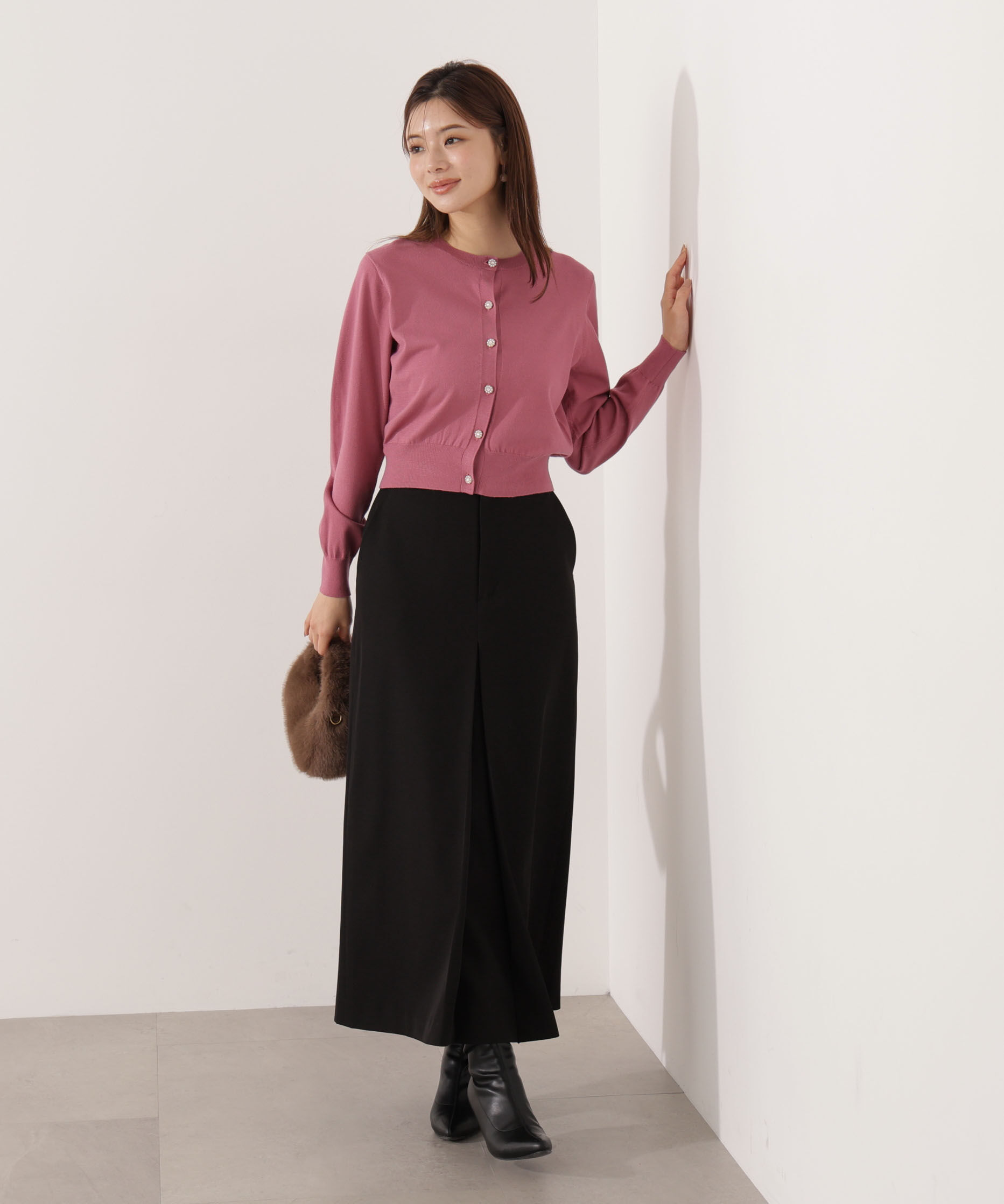 PROPORTION BODY DRESSING「＜ウォッシャブル＞キラ釦カーディガン」|カーディガン|