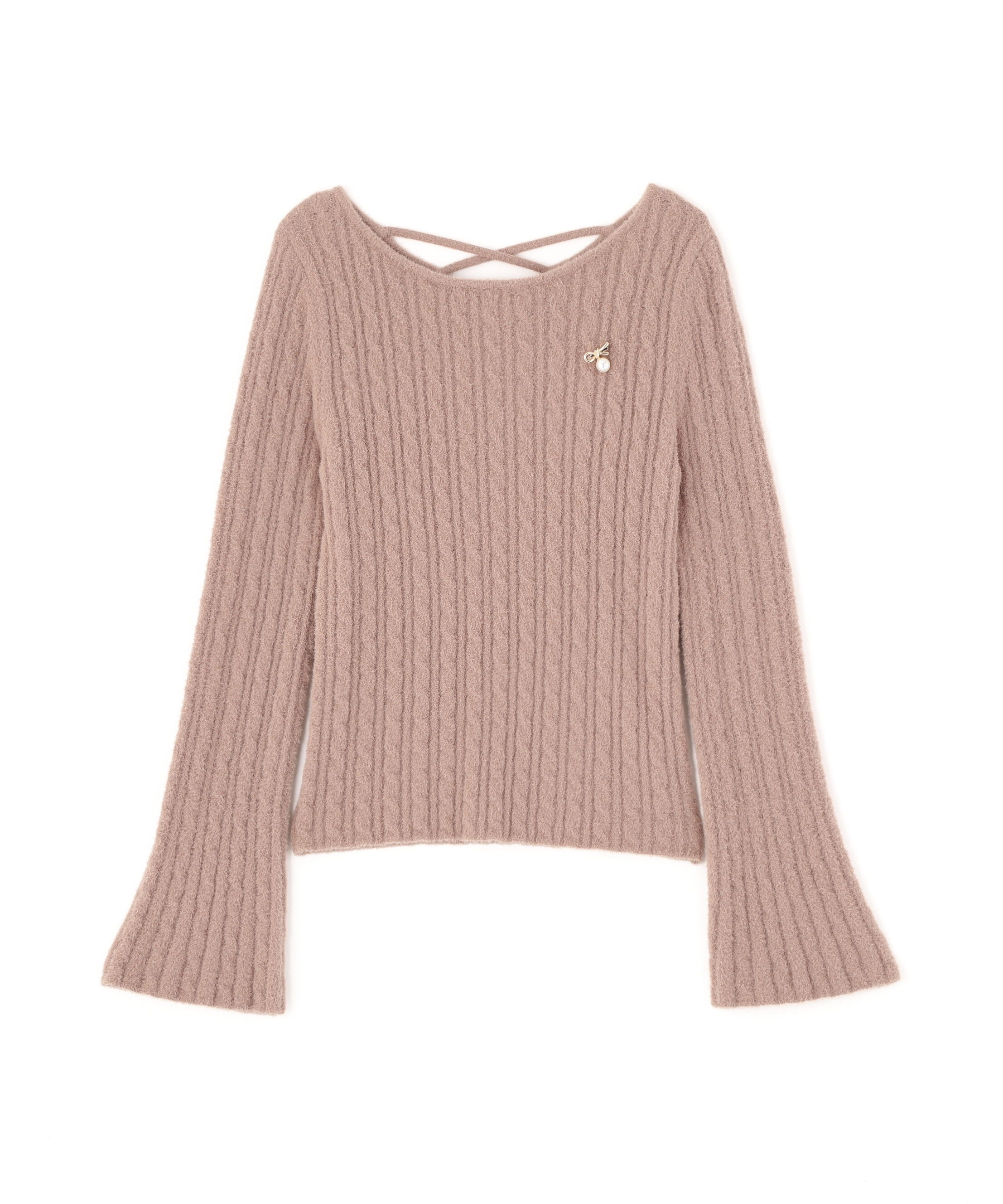 PROPORTION BODY DRESSING「チャーム付きミニケーブルニット  25AW」|ニット・セーター|