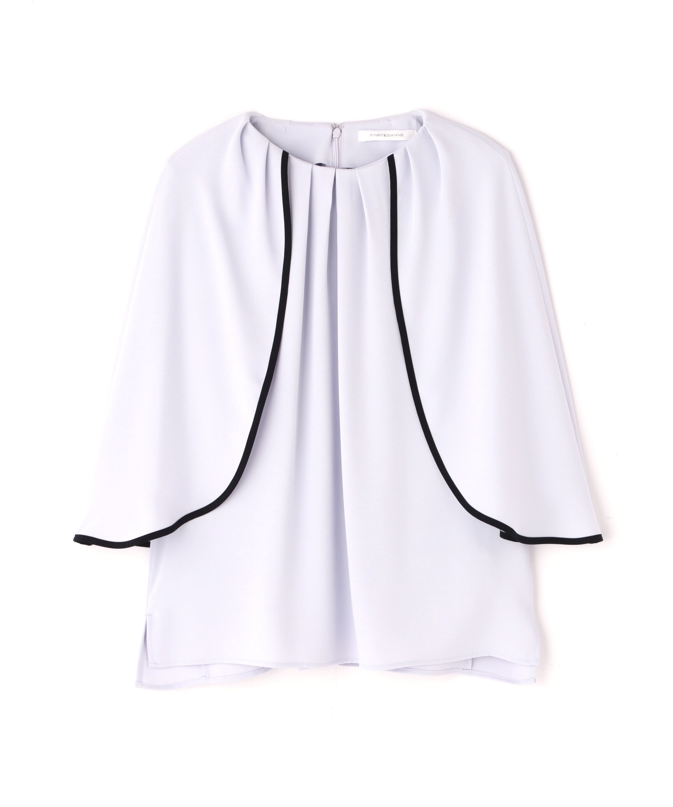  「◆バイカラーケープブラウス」|シャツ・ブラウス|