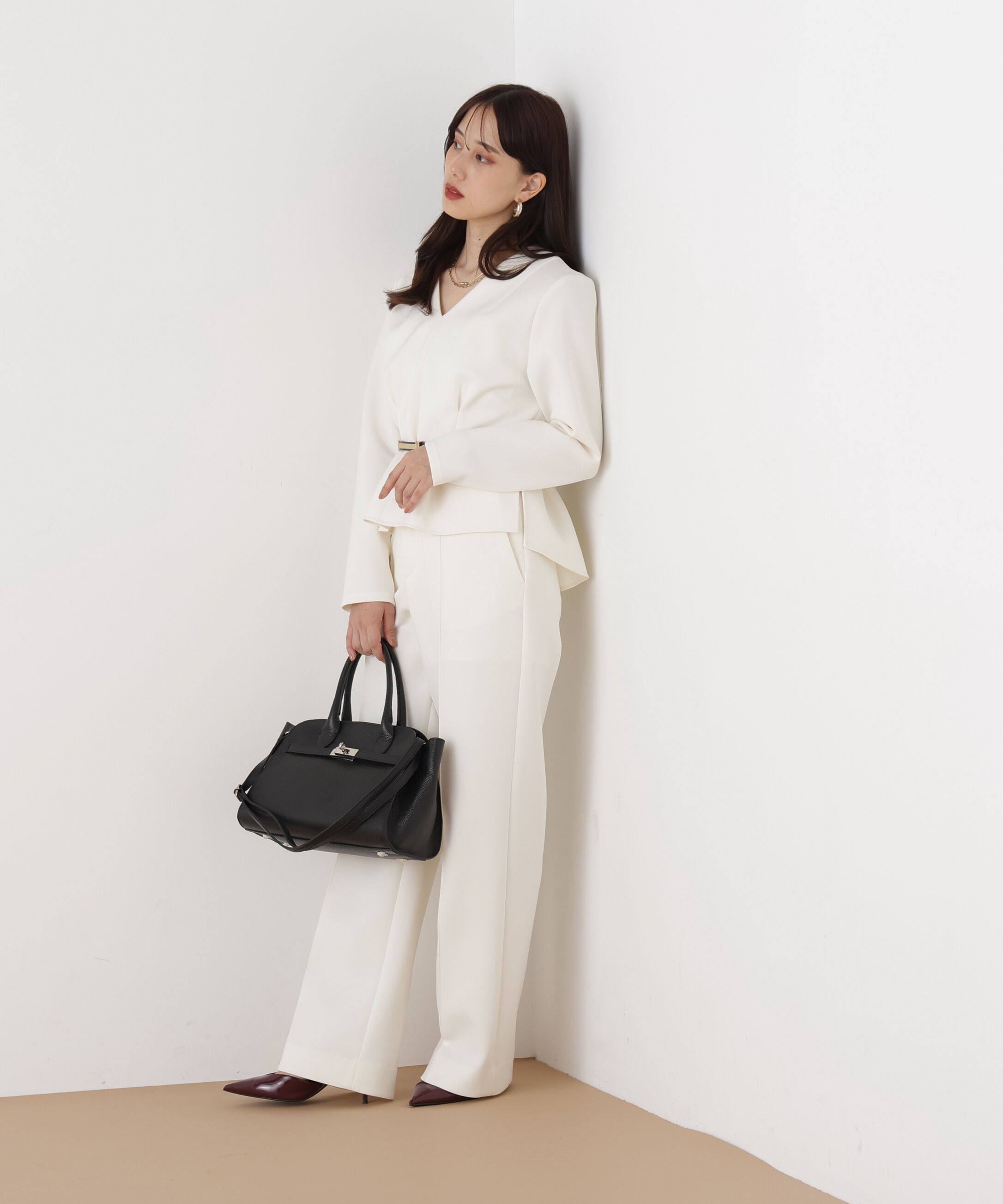  「◆タックフレアダンボールブラウス」|シャツ・ブラウス|