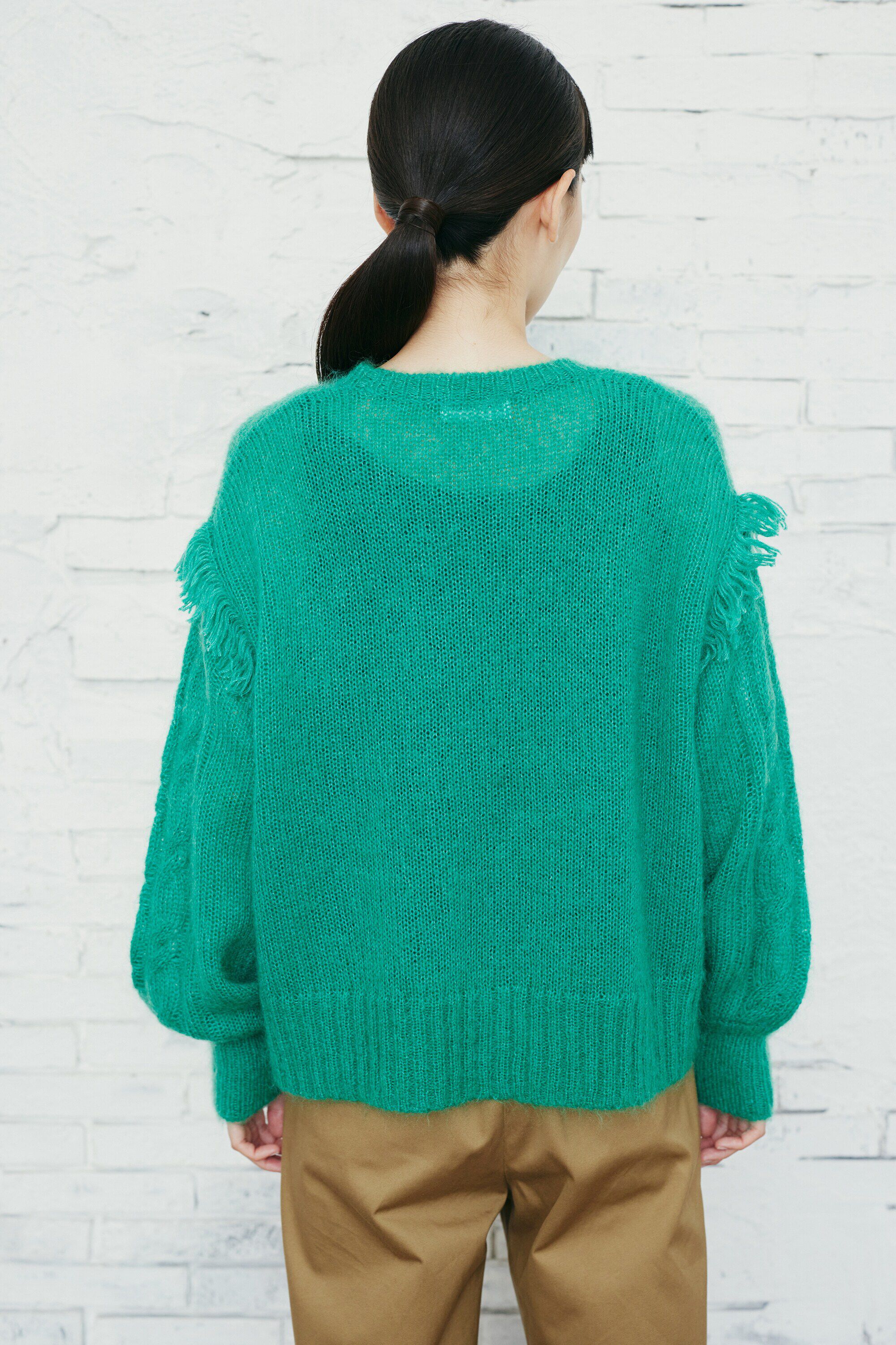  「◆ケーブルモヘアプルオーバー」|ニット・セーター|