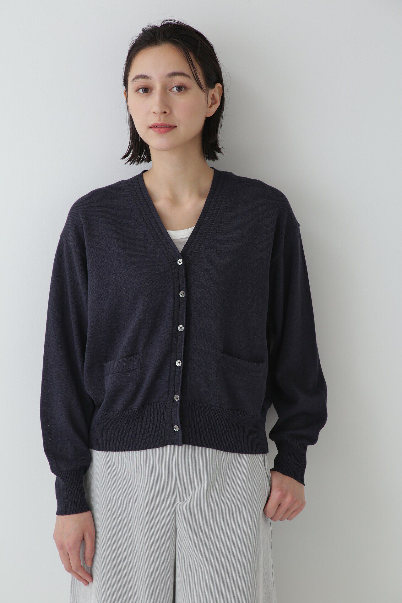  「◆ペーパーヤーンカーディガン」|ニット・セーター|