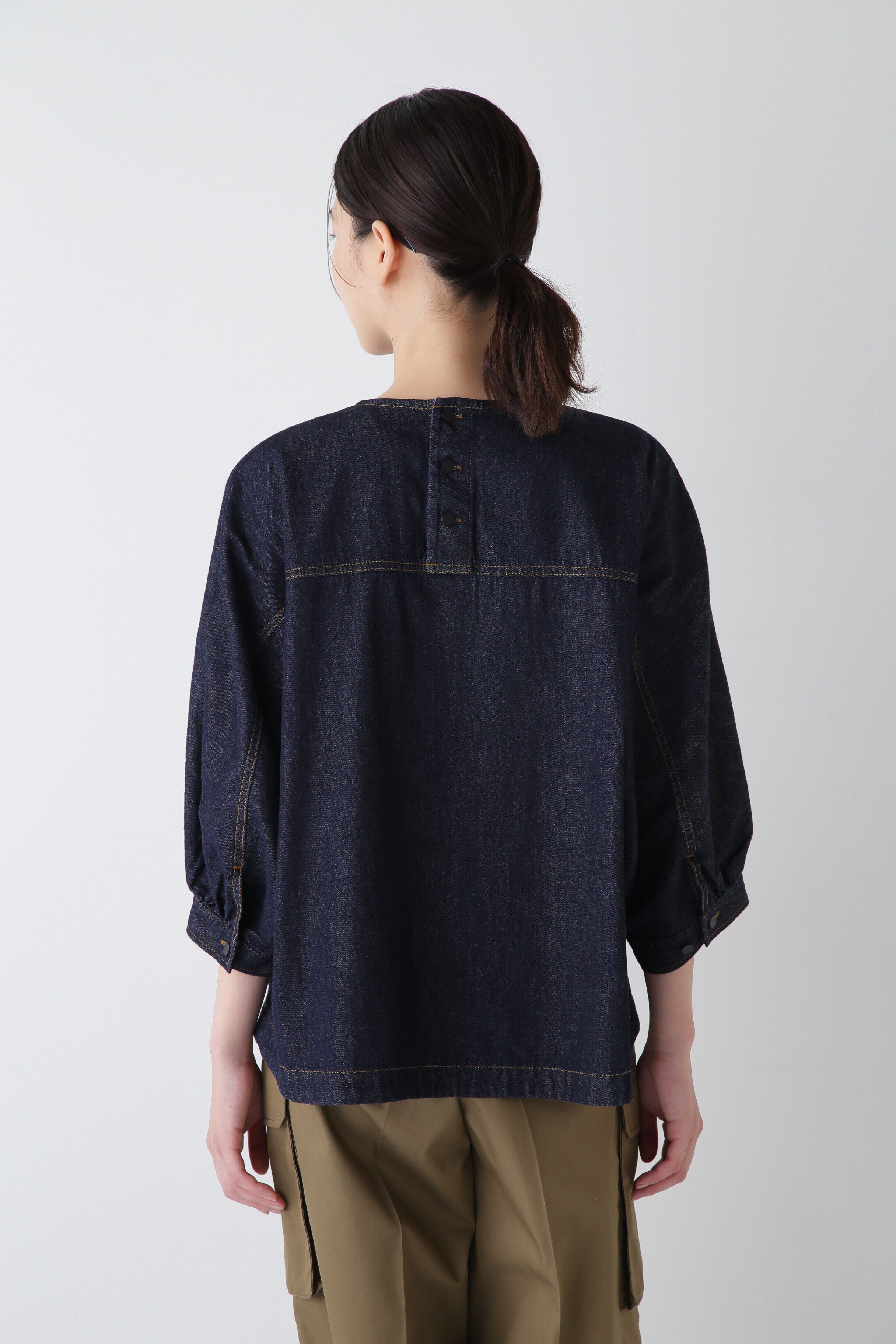  「◆ライトオンスデニムブラウス」|シャツ・ブラウス|