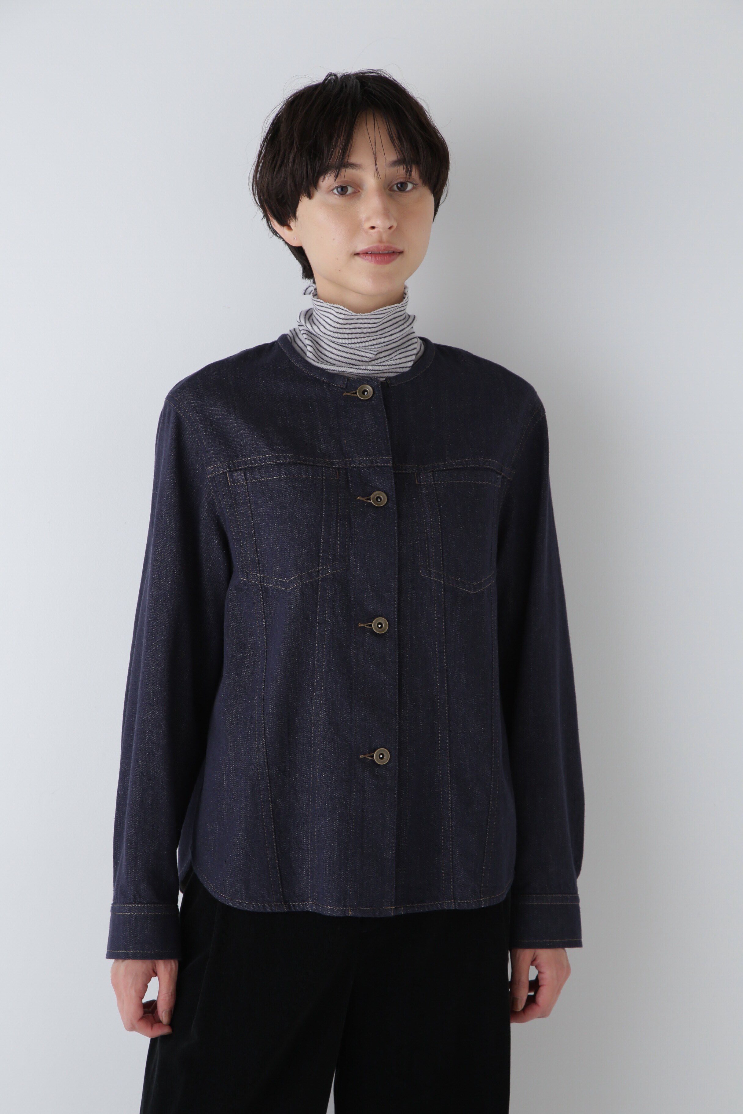  「◆8OZ反応染めデニムブルゾン」|ブルゾン・スタジャン|