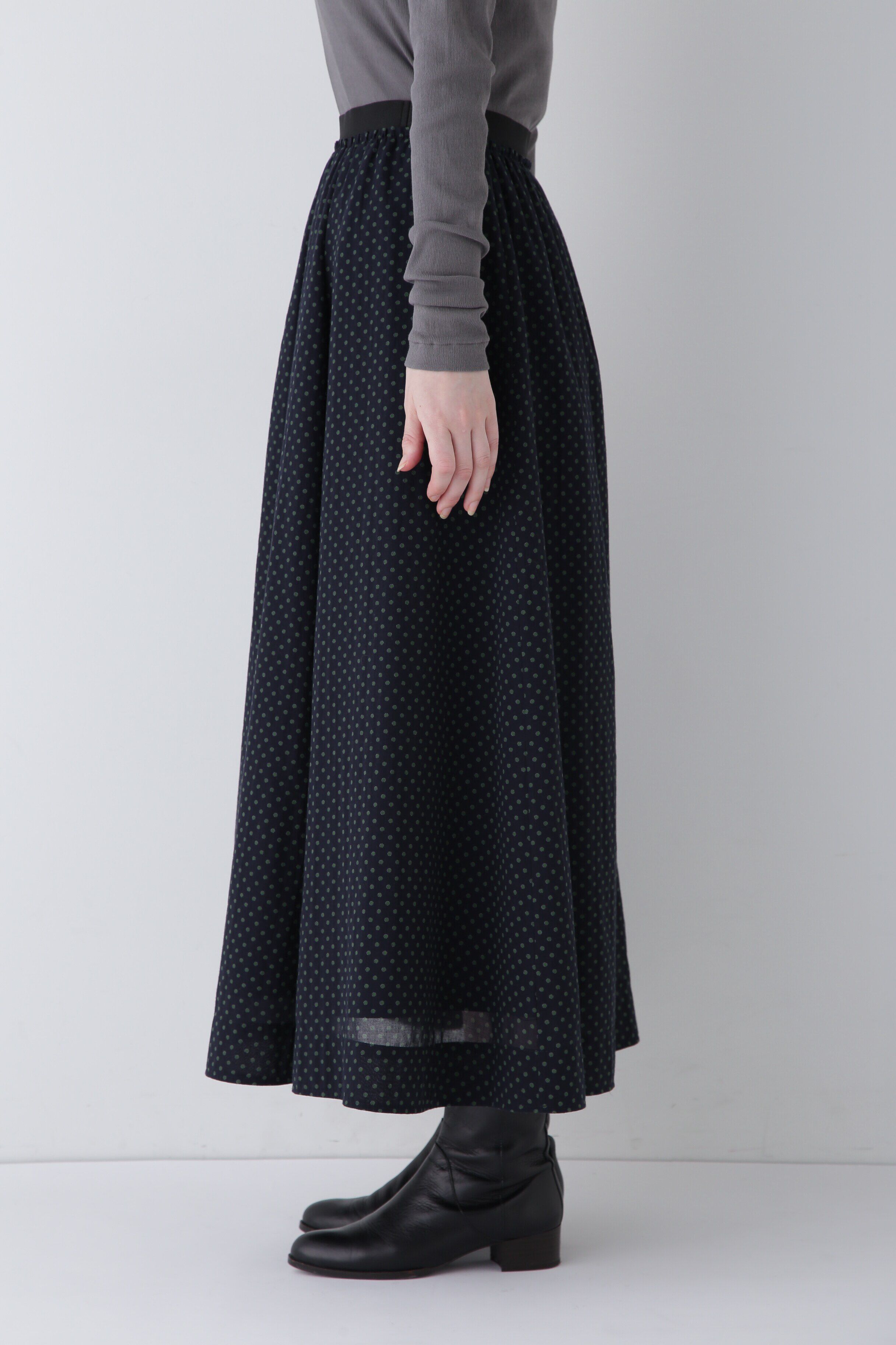  「◆ドットPT綿シルクジョーゼットスカート」|スカート|