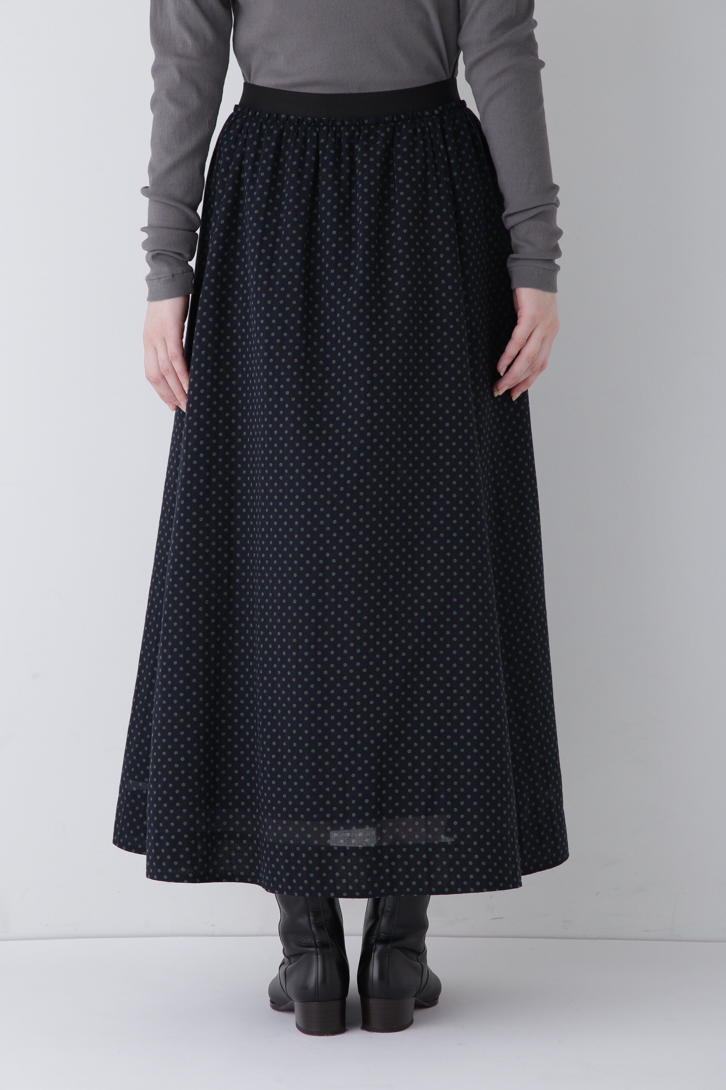  「◆ドットPT綿シルクジョーゼットスカート」|スカート|