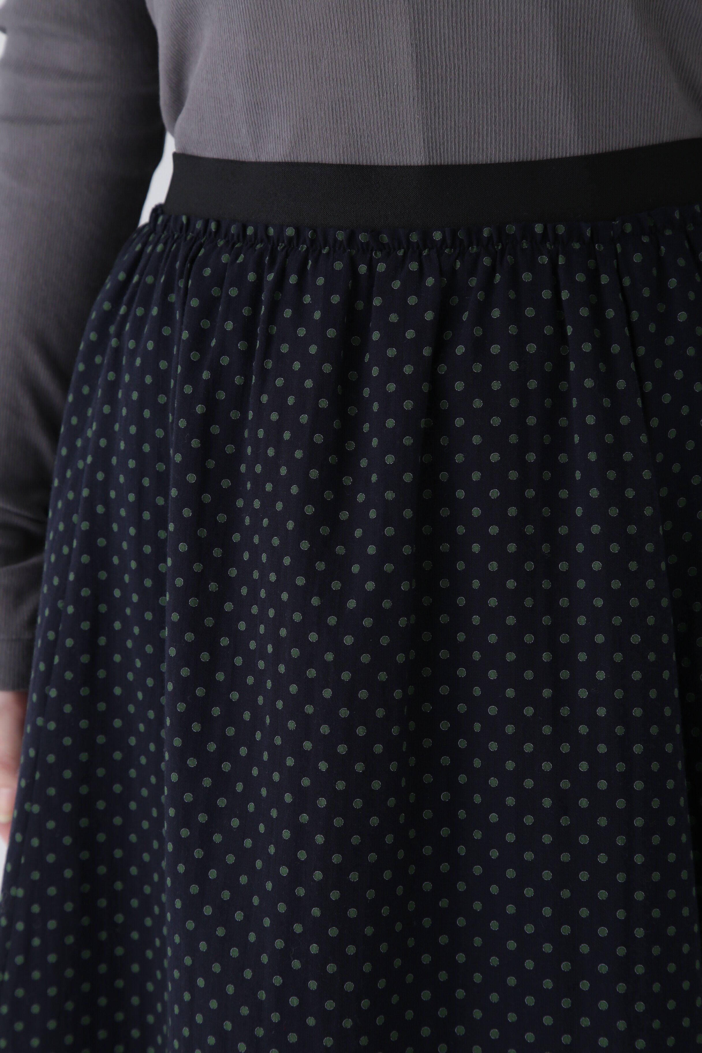  「◆ドットPT綿シルクジョーゼットスカート」|スカート|