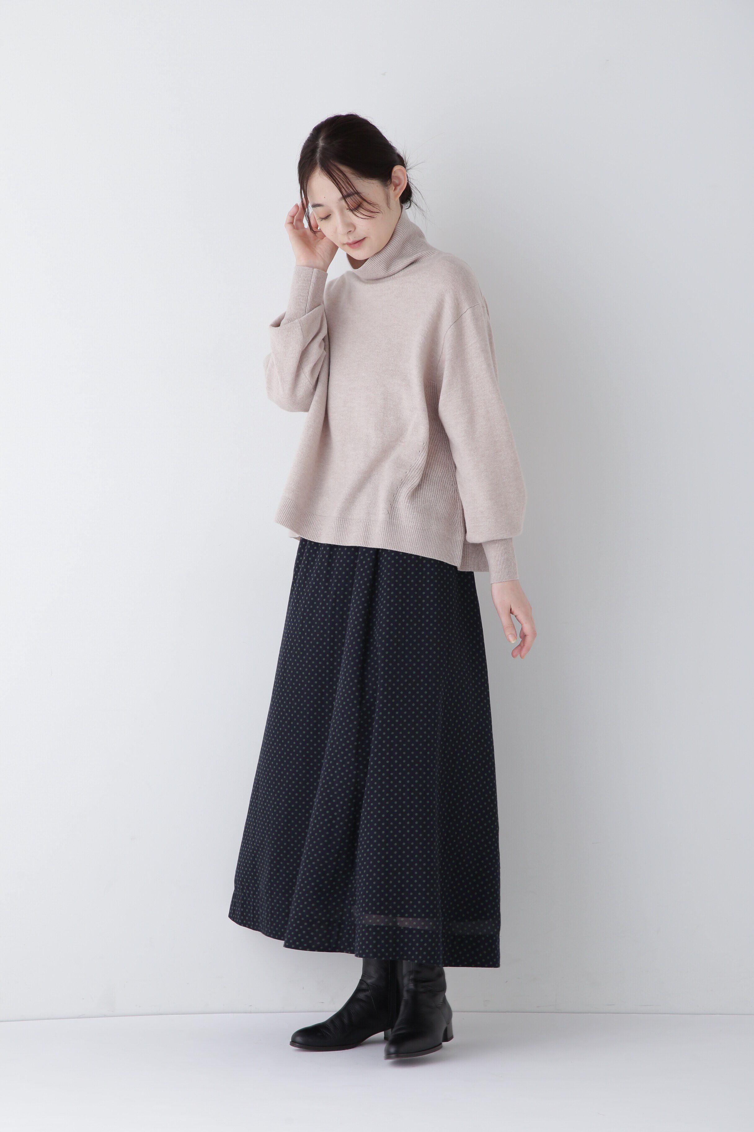 「◆ドットPT綿シルクジョーゼットスカート」|スカート|