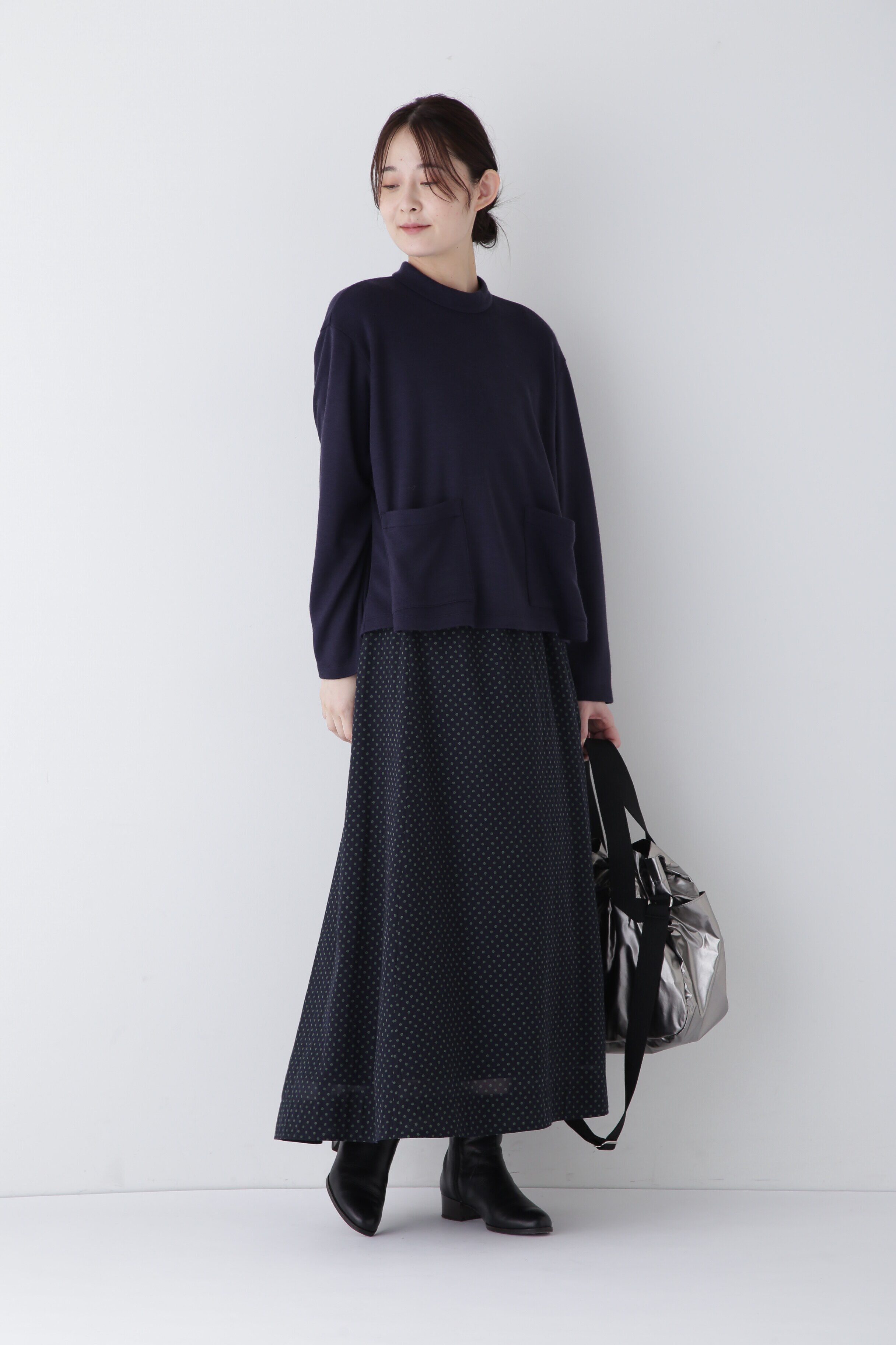  「◆ドットPT綿シルクジョーゼットスカート」|スカート|