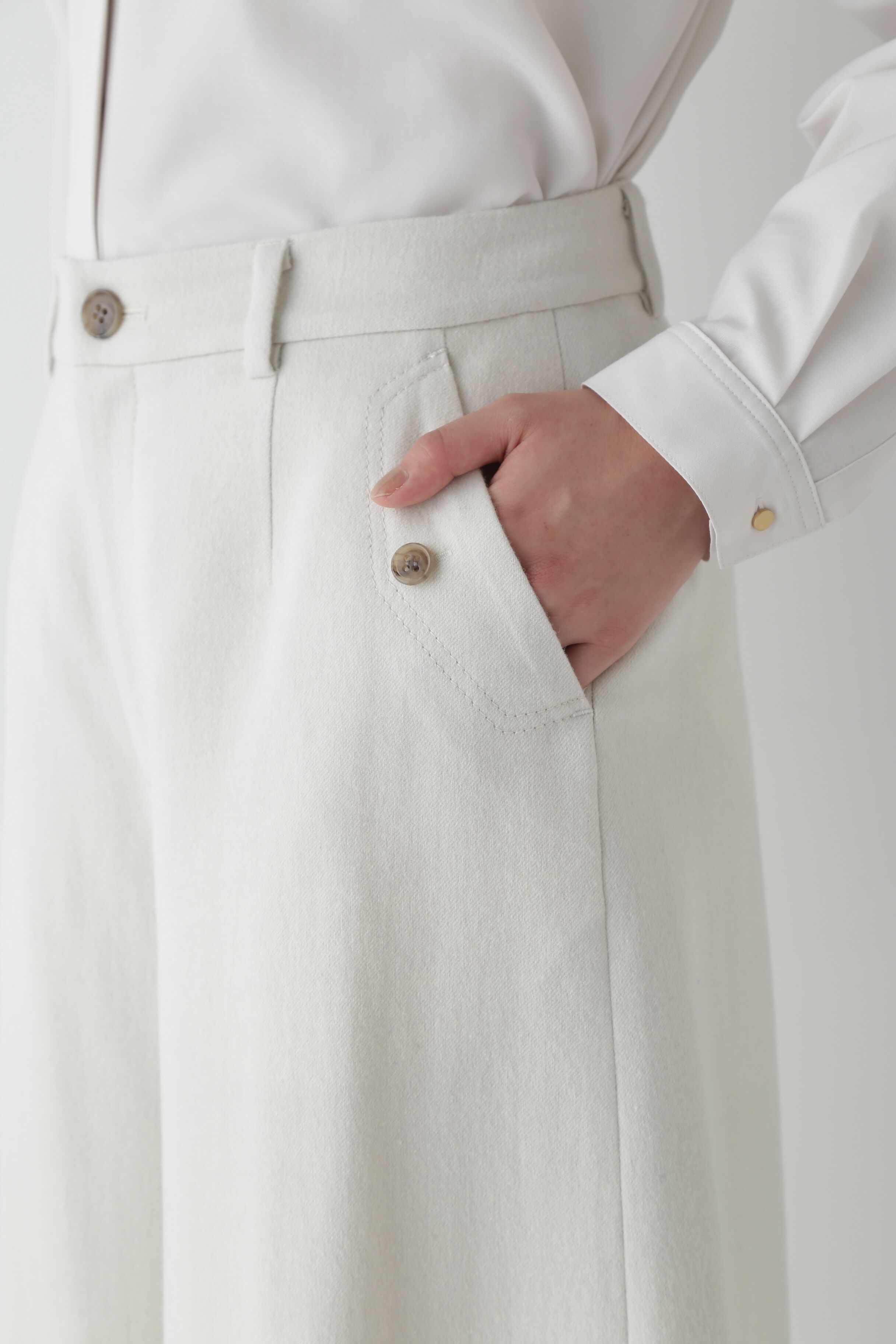  「◆セミ梳毛ツイルパンツ」|その他|