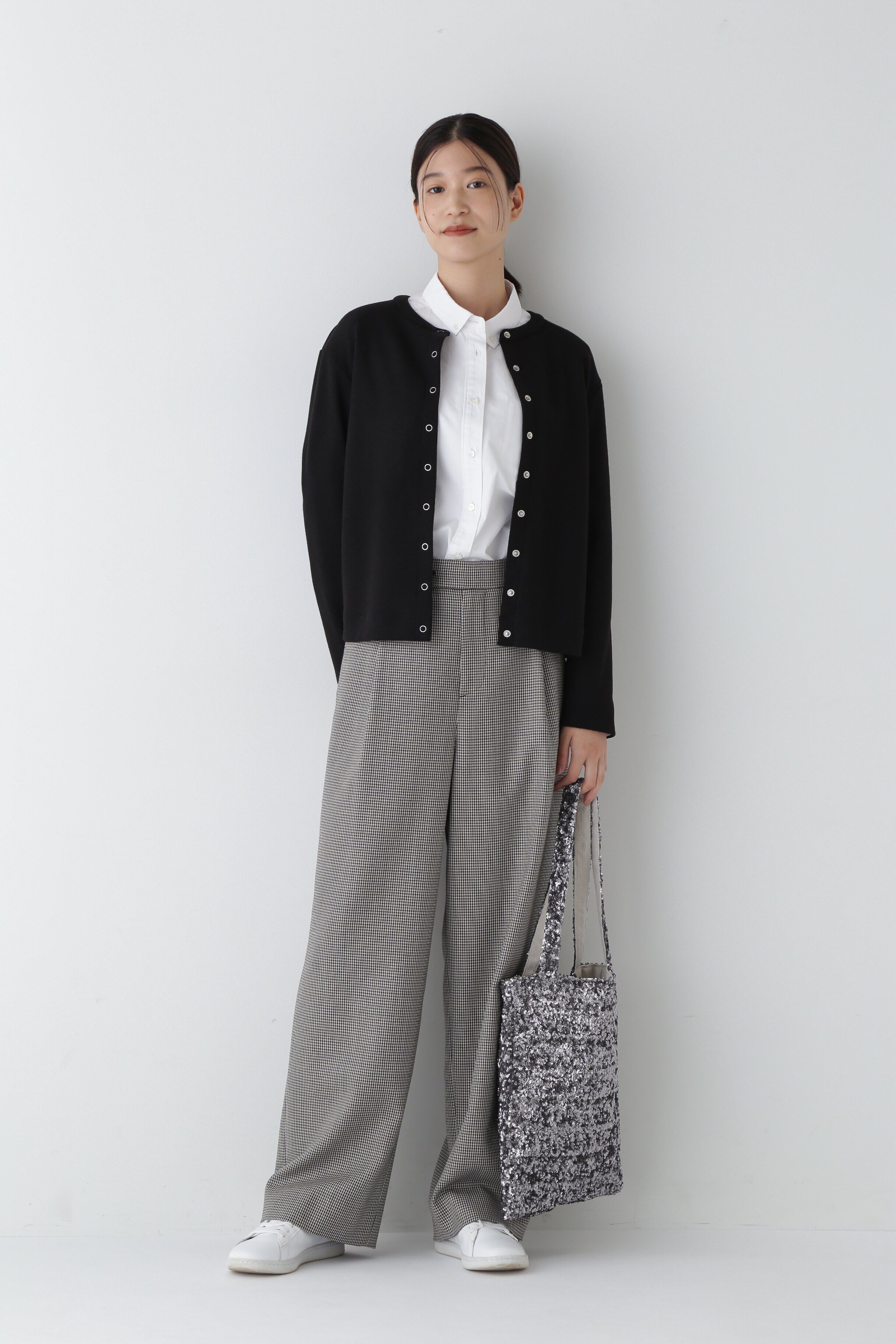  「◆千鳥チェックタックセミワイドパンツ」|その他|