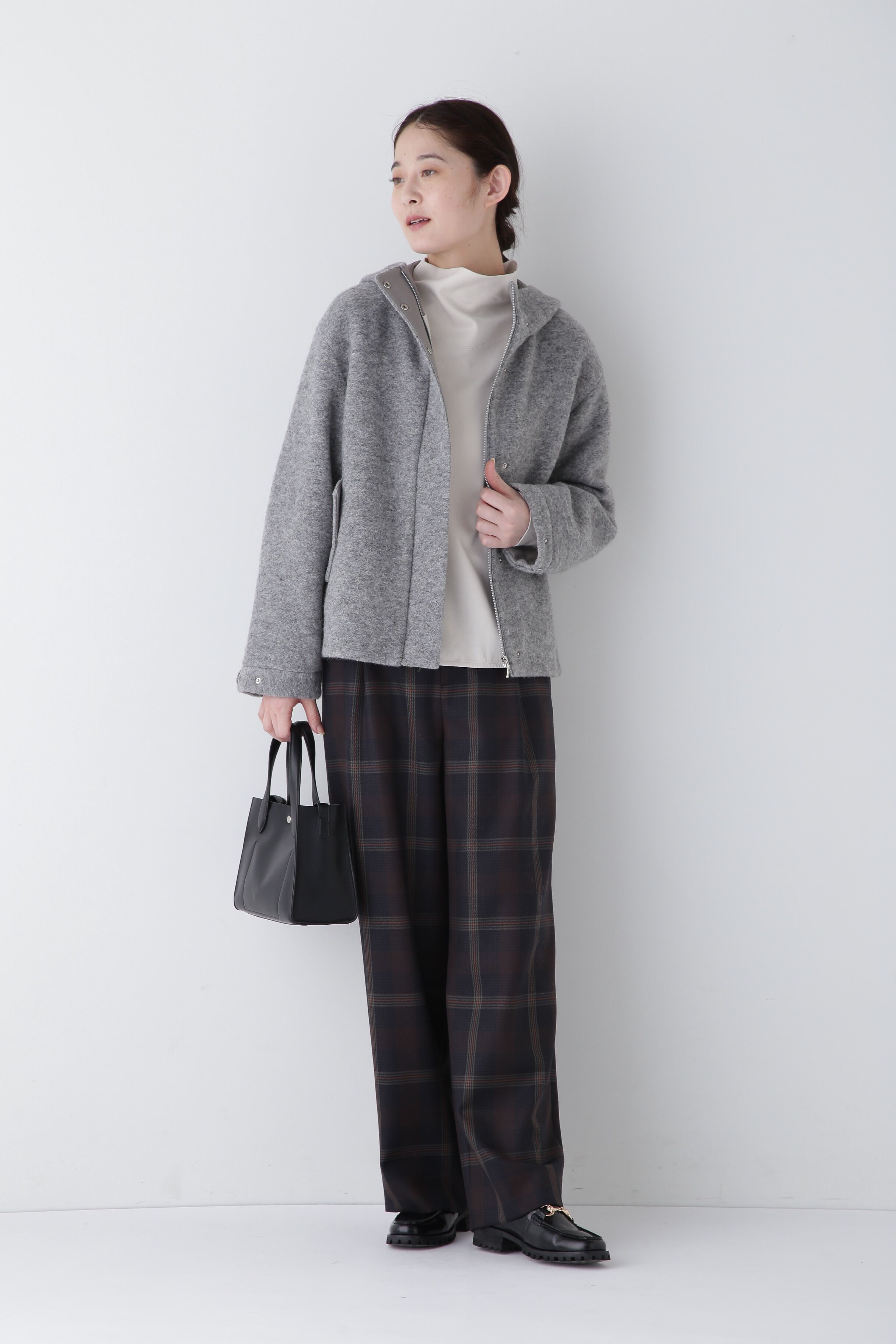  「◆千鳥チェックタックセミワイドパンツ」|その他|