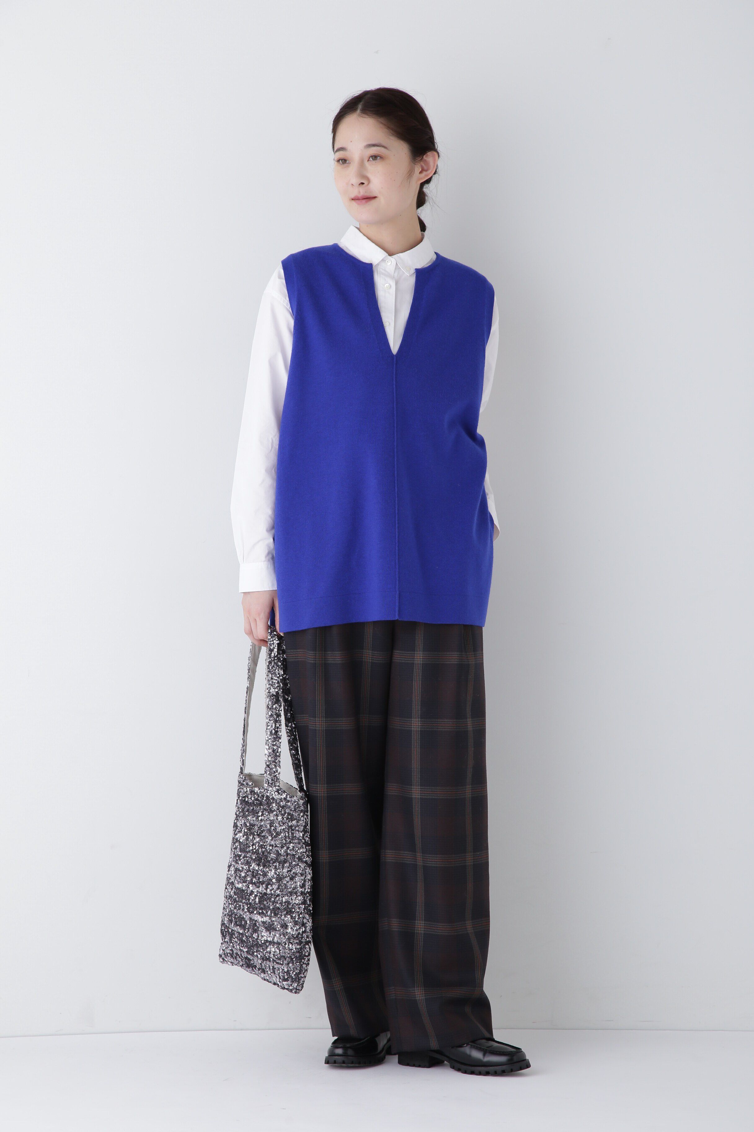  「◆千鳥チェックタックセミワイドパンツ」|その他|