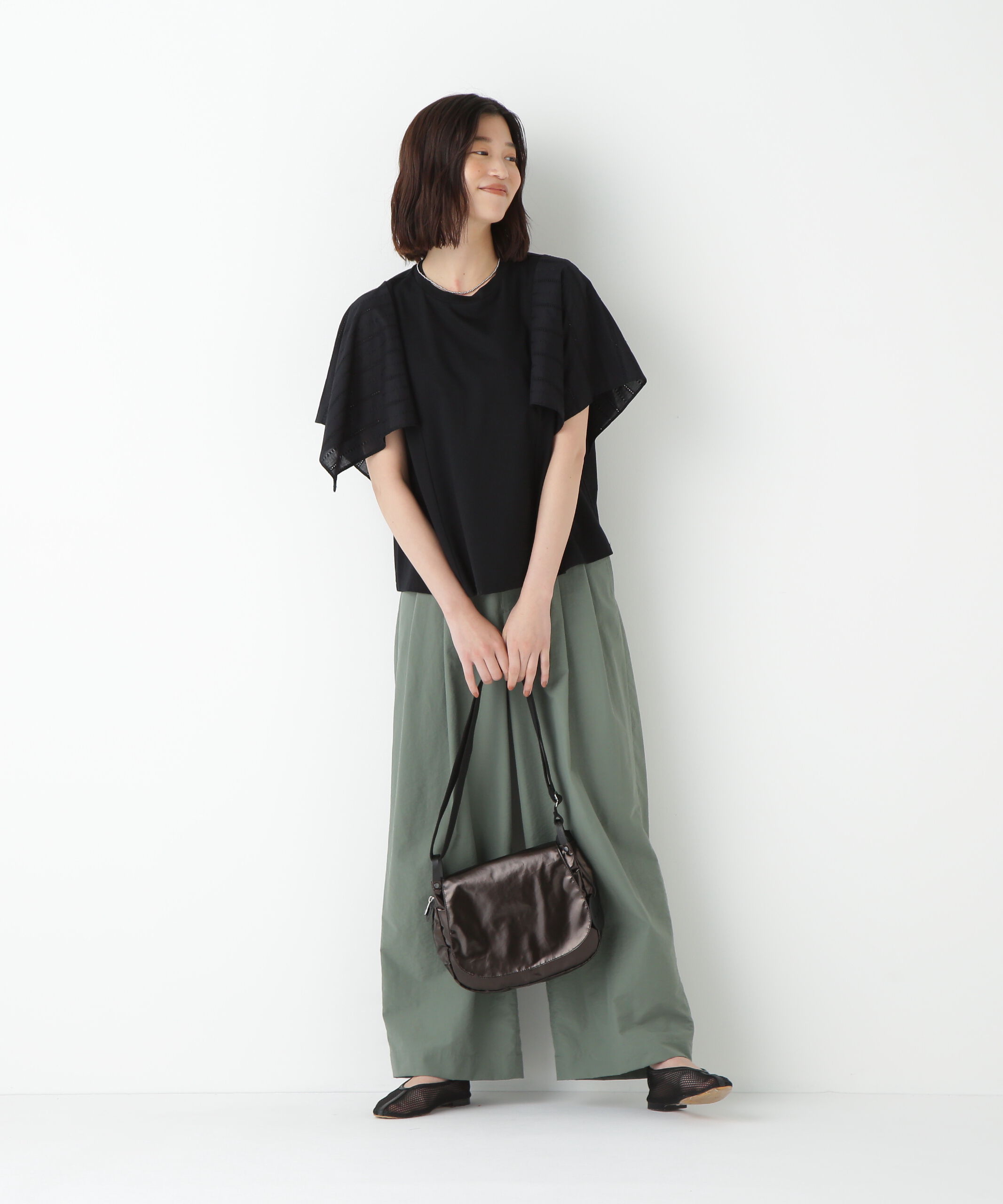  「◆コットンローンレースドッキングプルオーバー」|Tシャツ・カットソー|