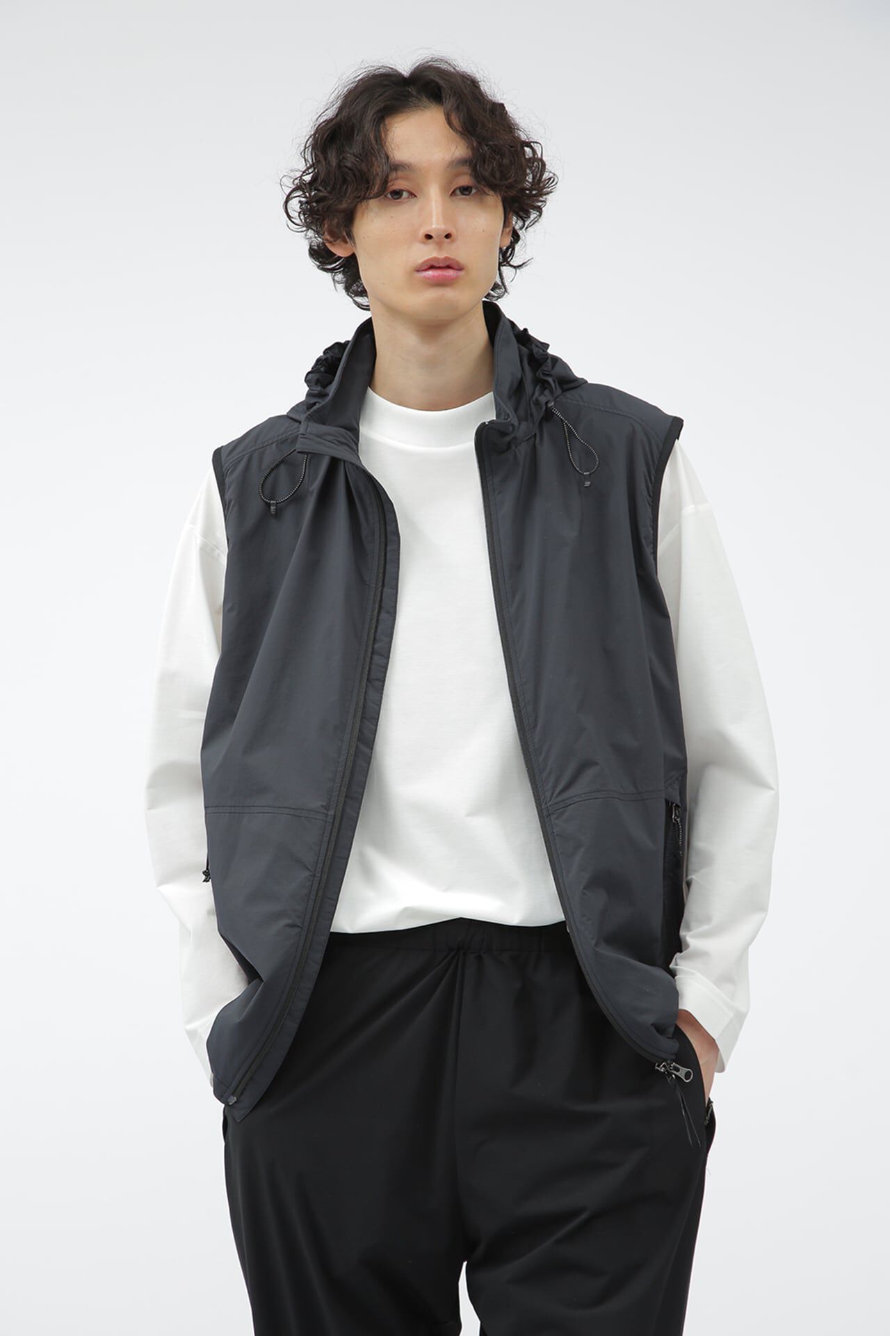 MARGARET HOWELL「STRETCH NYLON MICRO RIP STOP」|その他|DARK NAVY1