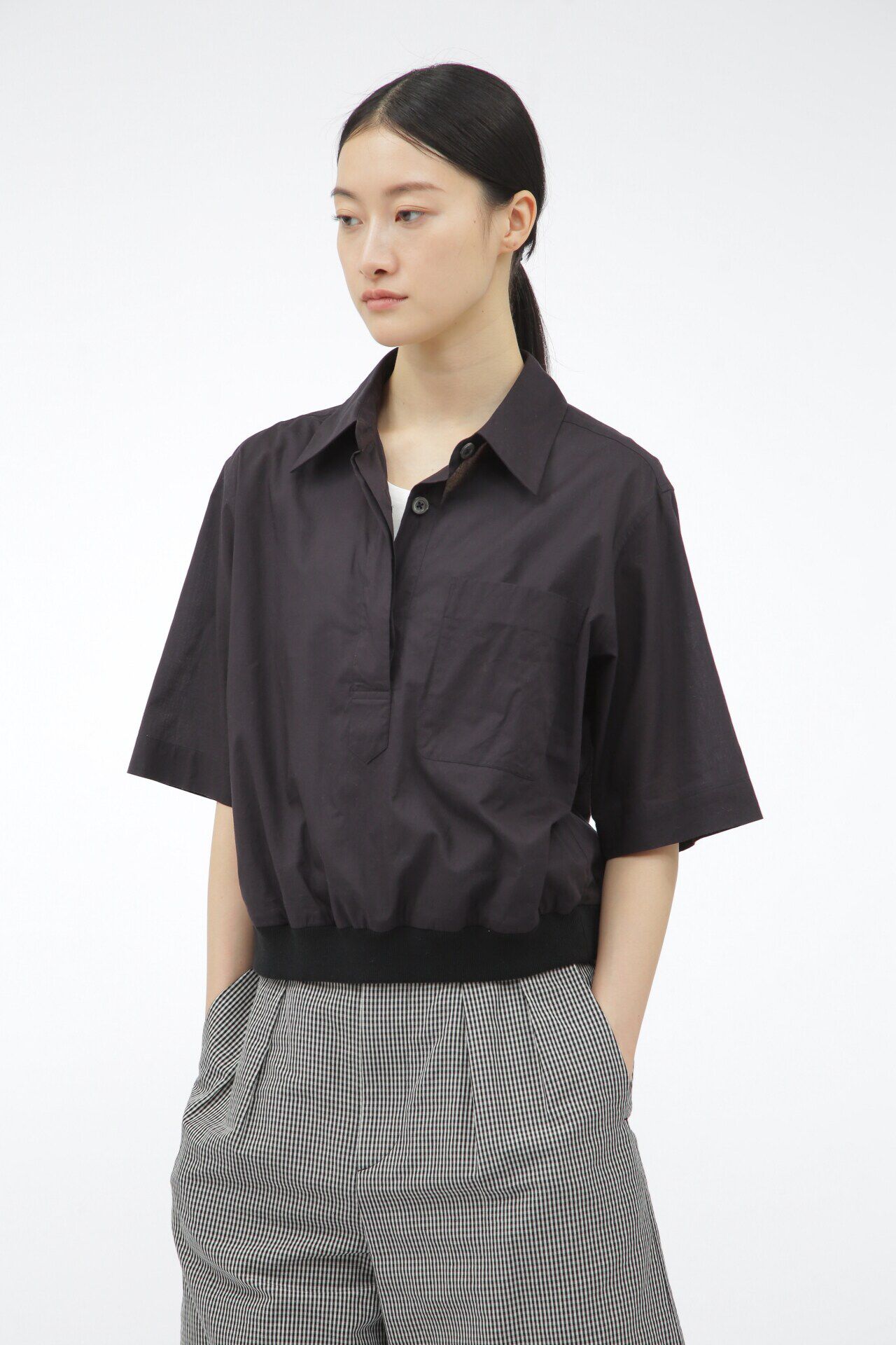  「WASHED COTTON」|シャツ・ブラウス|BLACK