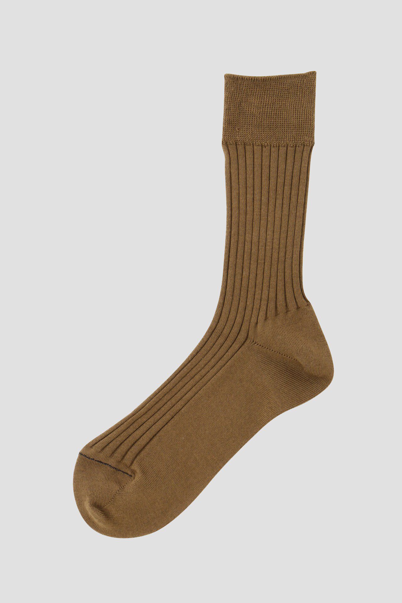  「FINE COTTON RIB SOCKS」|ソックス|BROWN