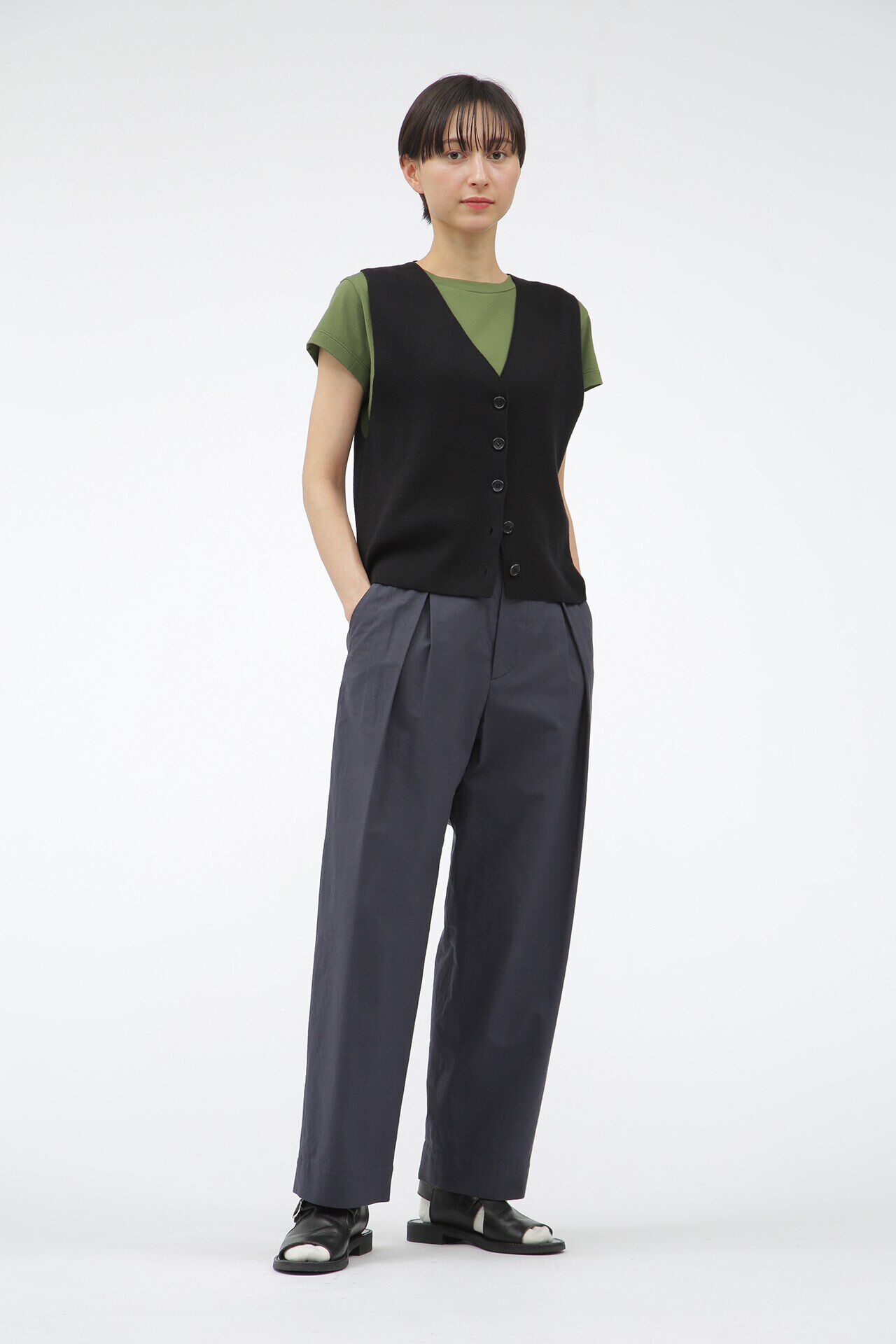  「MATT COTTON SILK POPLIN」|その他|DARK NAVY1