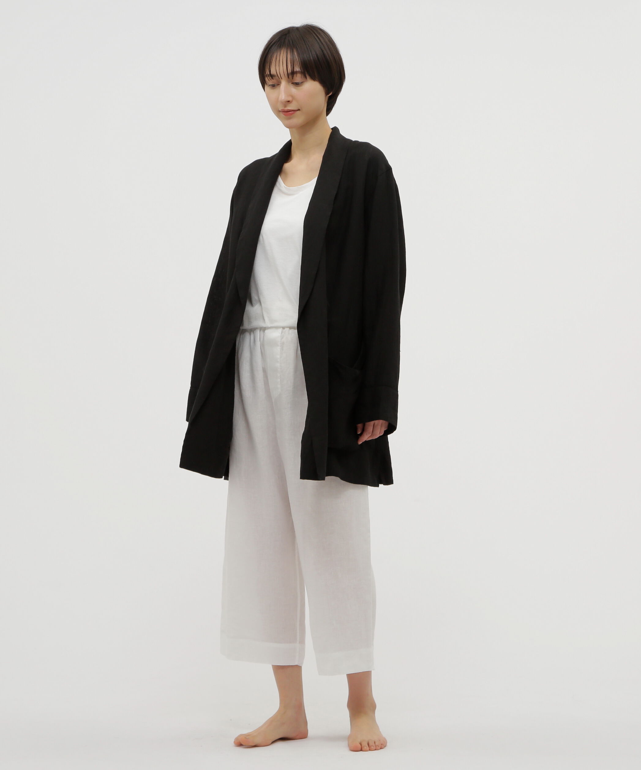 MARGARET HOWELL HOUSEHOLDGOODS「BLACK LINEN」|シャツ・ブラウス|