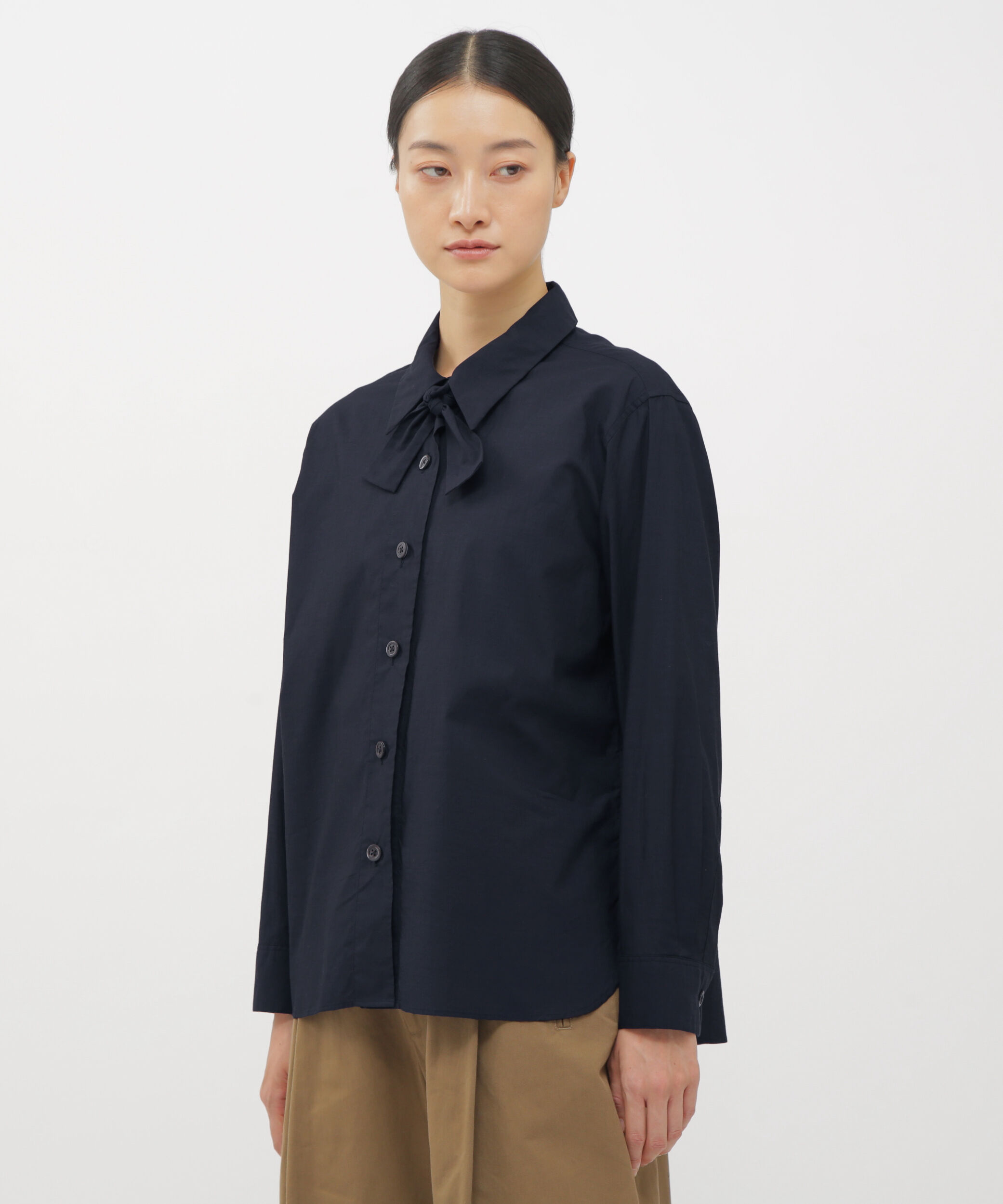  「WASHED COTTON POPLIN SHIRT」|シャツ・ブラウス|NAVY