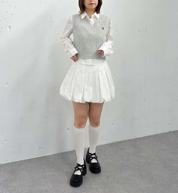 archives「Ｖネックケーブルニットベスト&times;シャツＳＥＴ」|カーディガン|