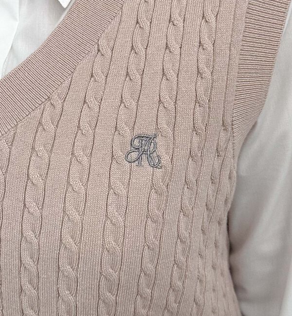 archives「Ｖネックケーブルニットベスト&times;シャツＳＥＴ」|カーディガン|