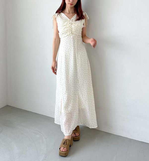 archives「小花柄ドロストノースリワンピース」|ワンピース|