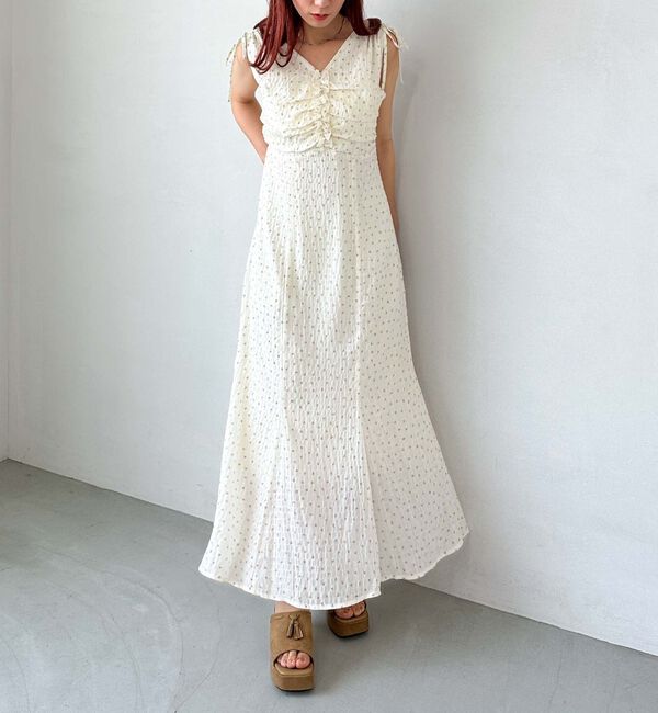 archives「小花柄ドロストノースリワンピース」|ワンピース|