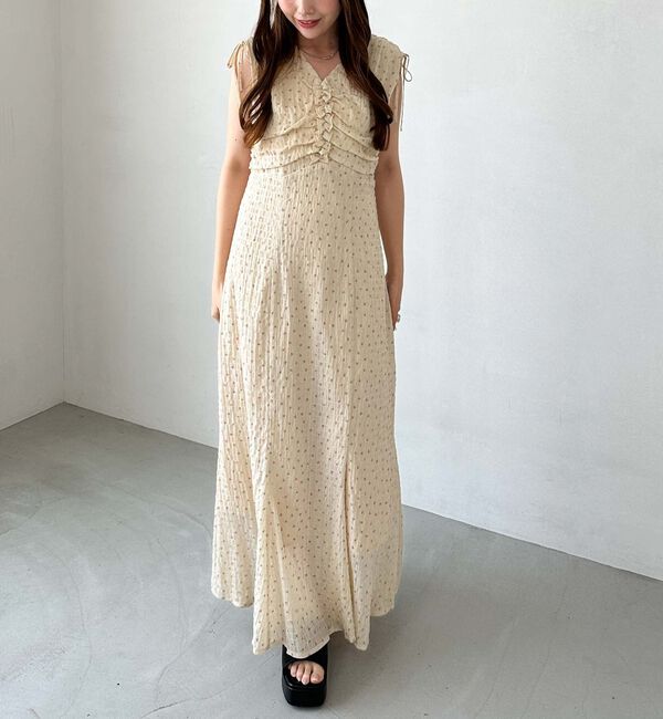 archives「小花柄ドロストノースリワンピース」|ワンピース|