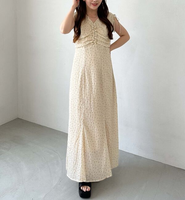 archives「小花柄ドロストノースリワンピース」|ワンピース|