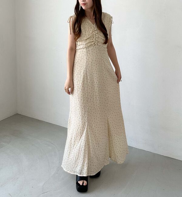 archives「小花柄ドロストノースリワンピース」|ワンピース|