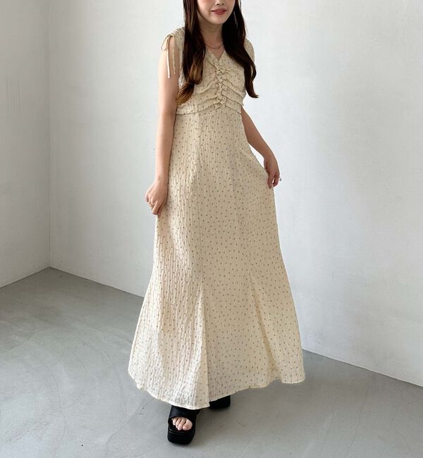 archives「小花柄ドロストノースリワンピース」|ワンピース|