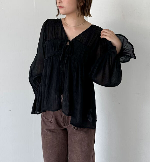 archives「楊柳シャーリングミドルブラウス」|シャツ・ブラウス|