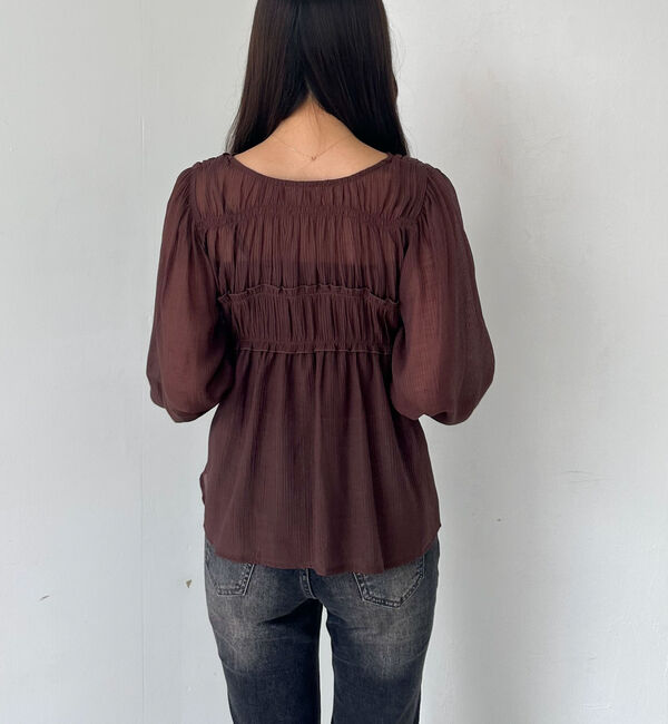 archives「楊柳シャーリングミドルブラウス」|シャツ・ブラウス|