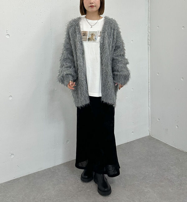 archives「メッシュベロアナロースカート」|スカート|