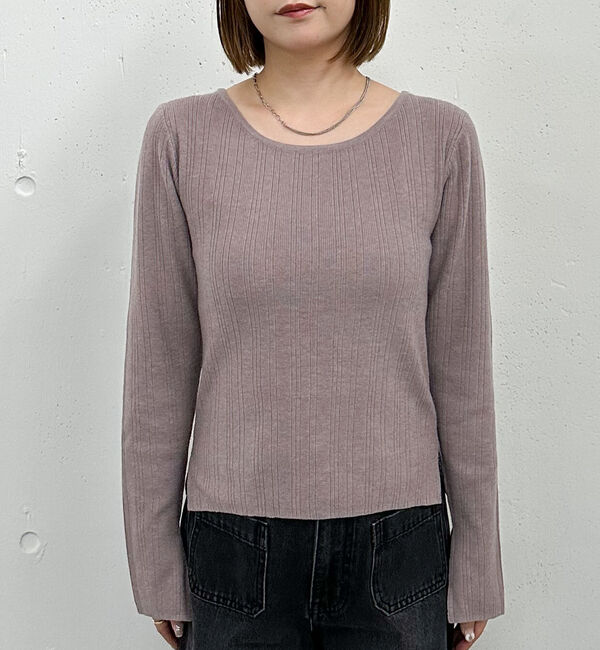 archives「ベロアシャーリングビスチェ&times;リブニットプルオーバーＳＥＴ」|カーディガン|