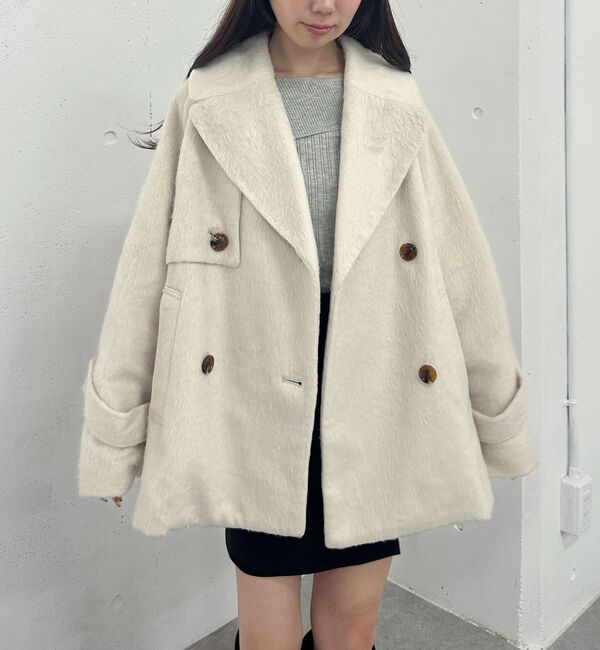 archives「シャギーダブルミドルコート」|ダッフルコート|